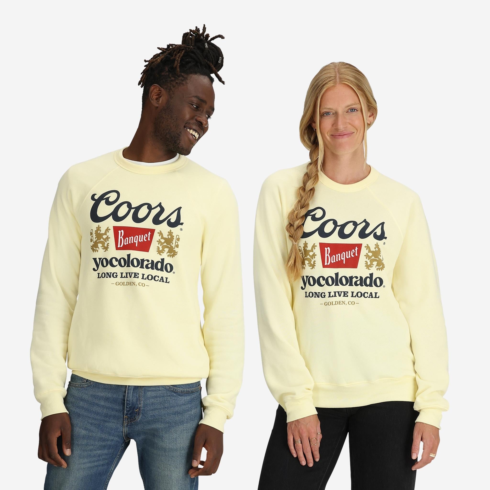 Coors Banquet x YoColorado Gold Crew Neck Sweatshirt - LIMITED EDITION