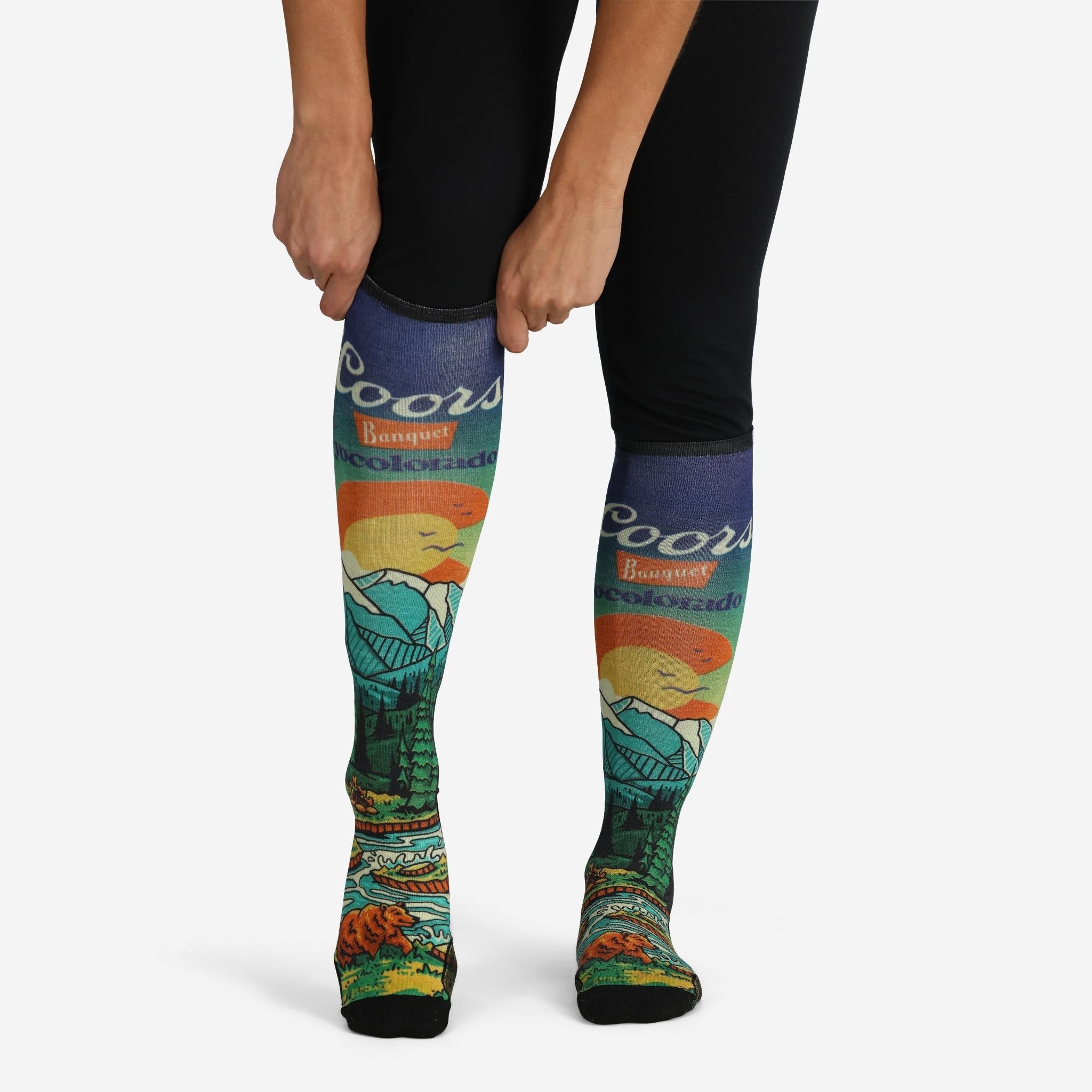 Smartwool x  YoColorado x Coors Banquet Over the Calf Ski Socks - LIMITED EDITION