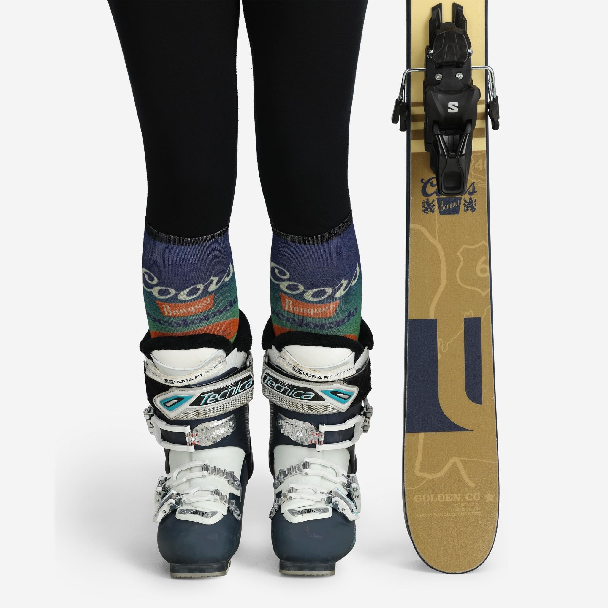 Smartwool x  YoColorado x Coors Banquet Over the Calf Ski Socks - LIMITED EDITION