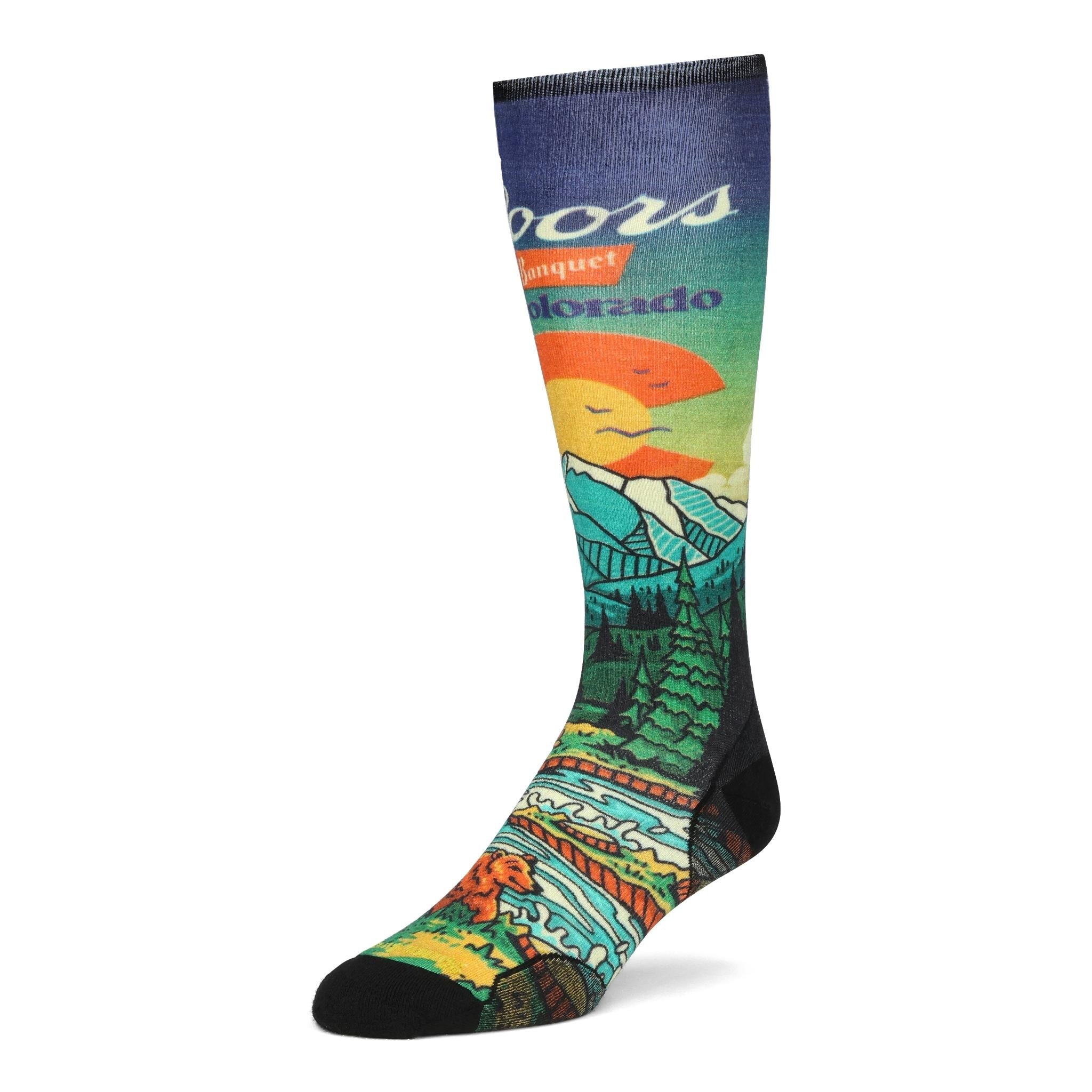 Smartwool x  YoColorado x Coors Banquet Over the Calf Ski Socks - LIMITED EDITION