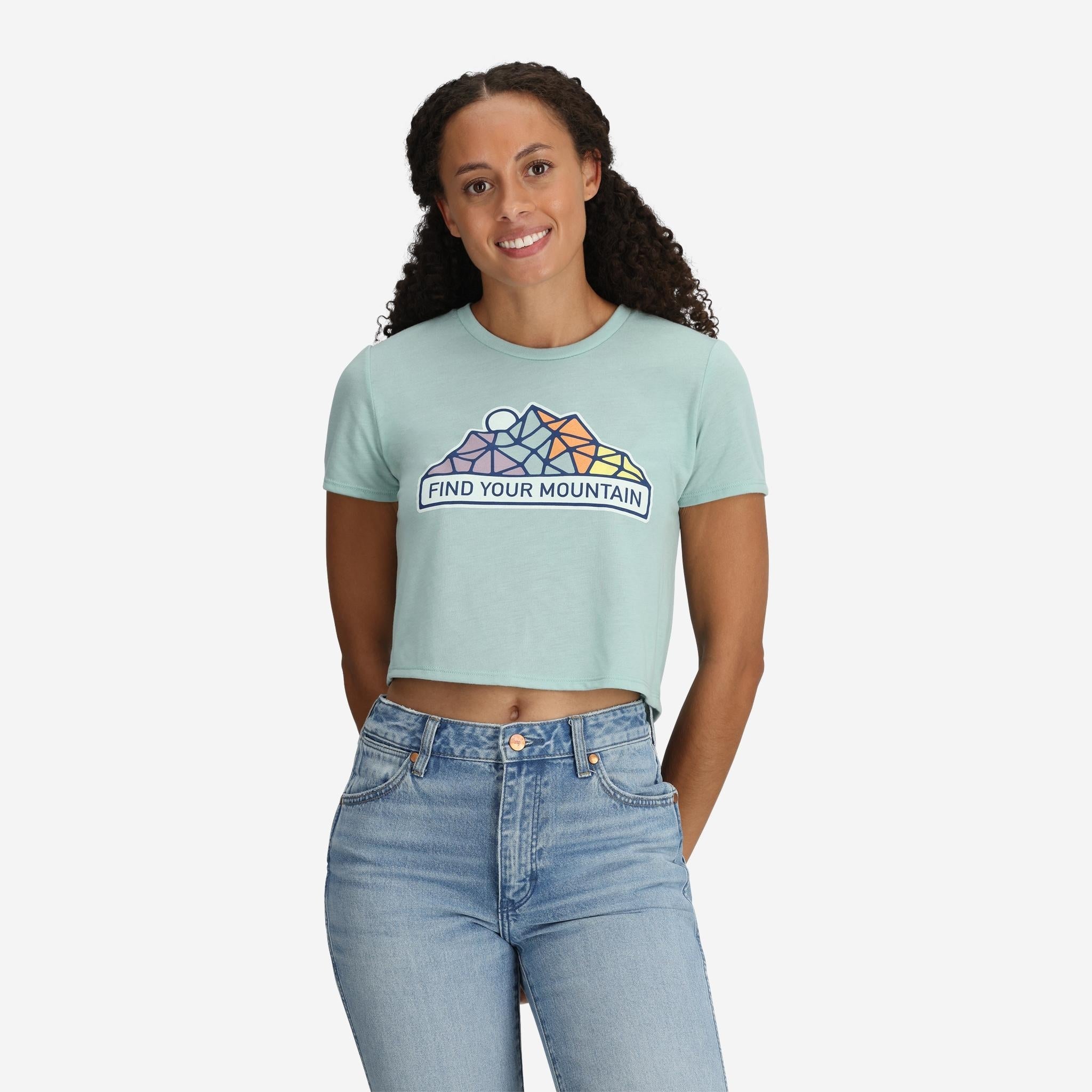 Women's Find Your Mountain Cropped T-Shirt