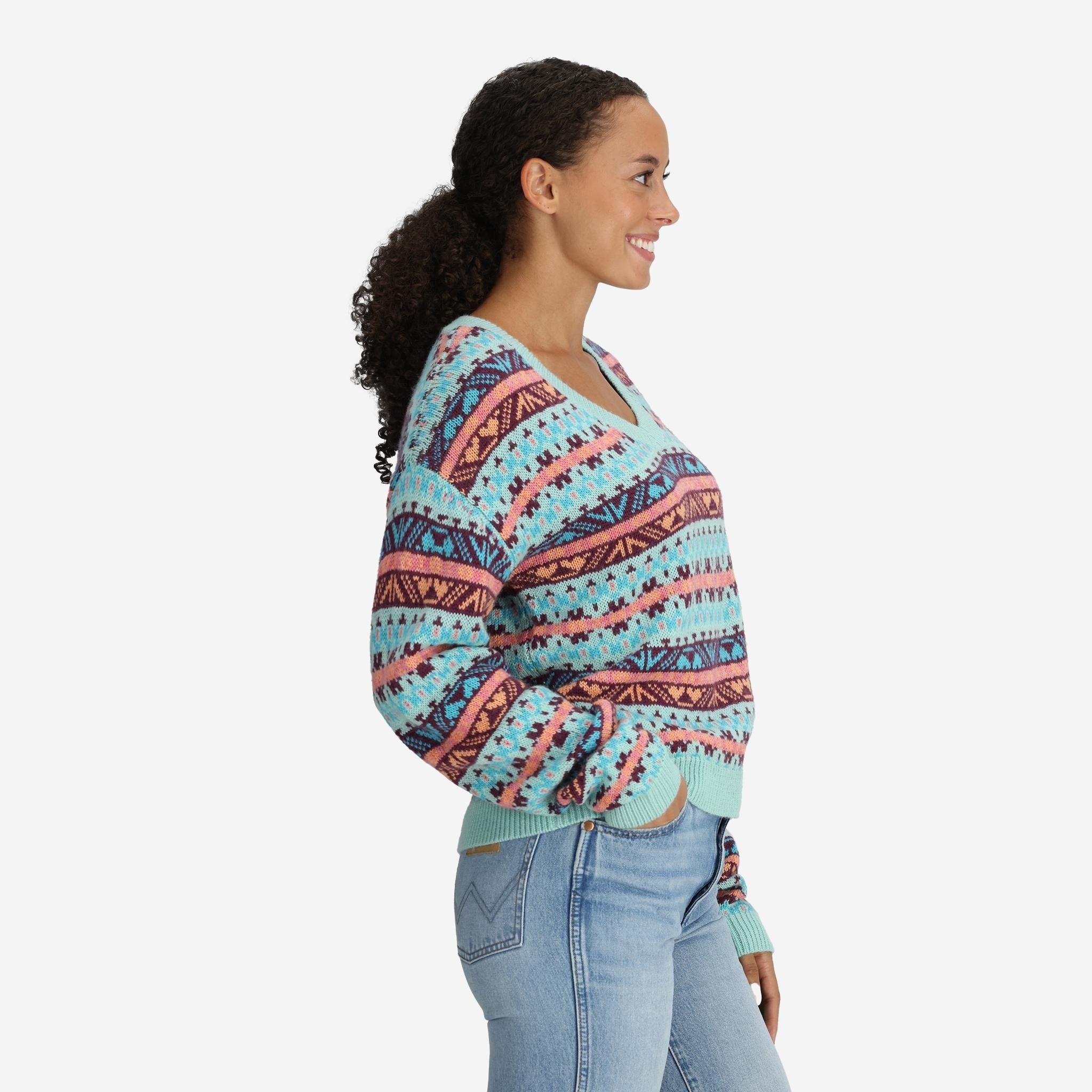 Women's Fair Isle Knit Sweater