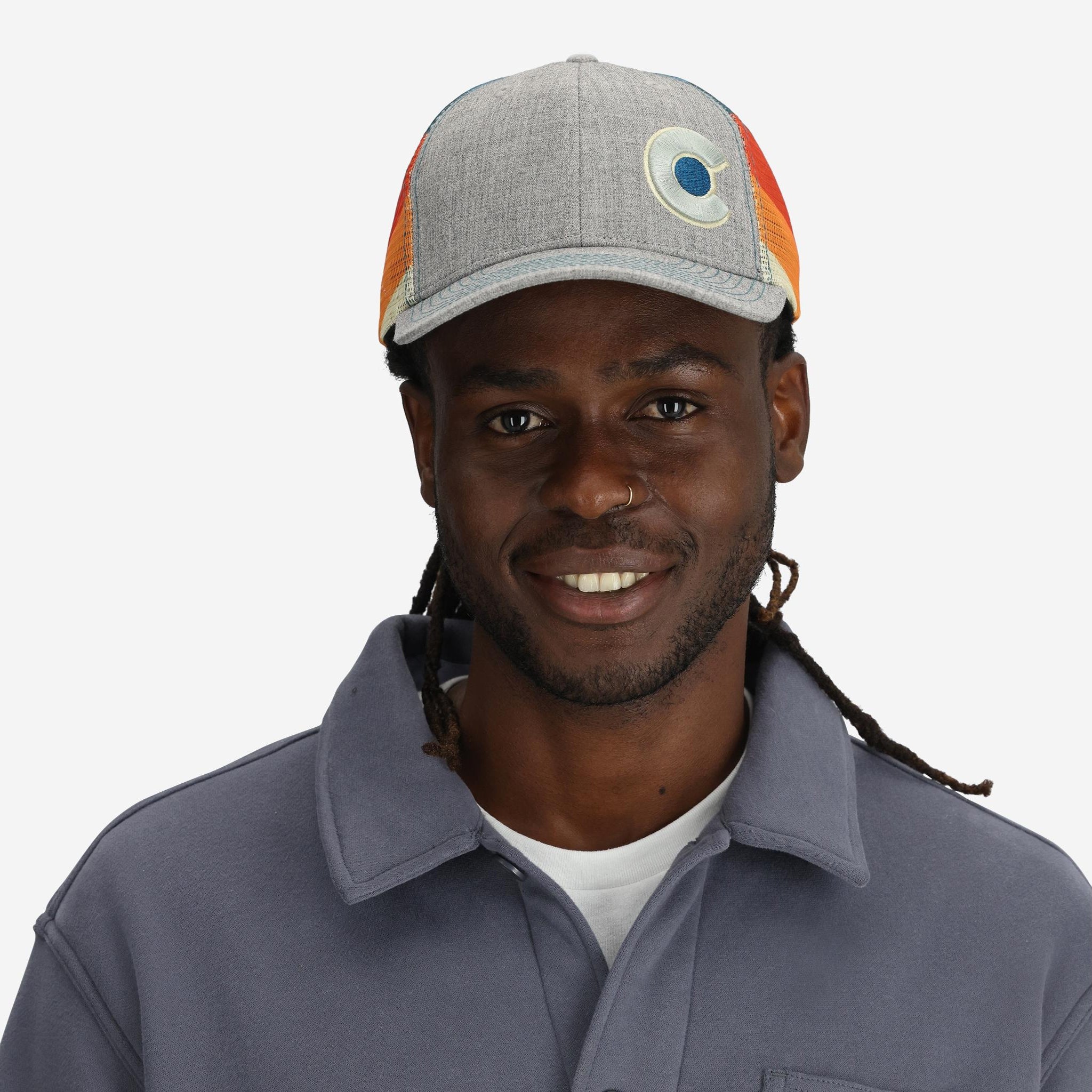 Grey Shoreline Trucker Hat