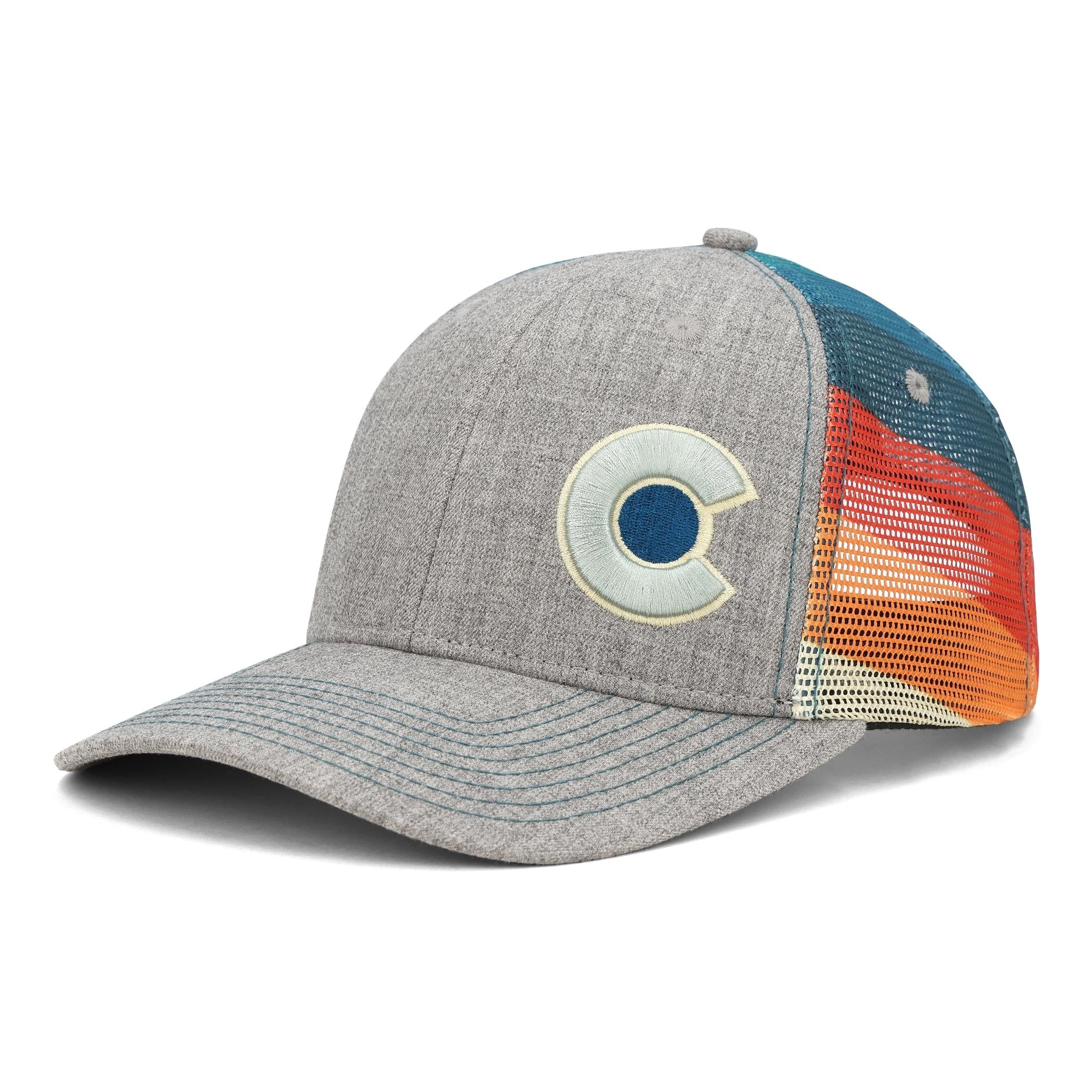 Grey Shoreline Trucker Hat