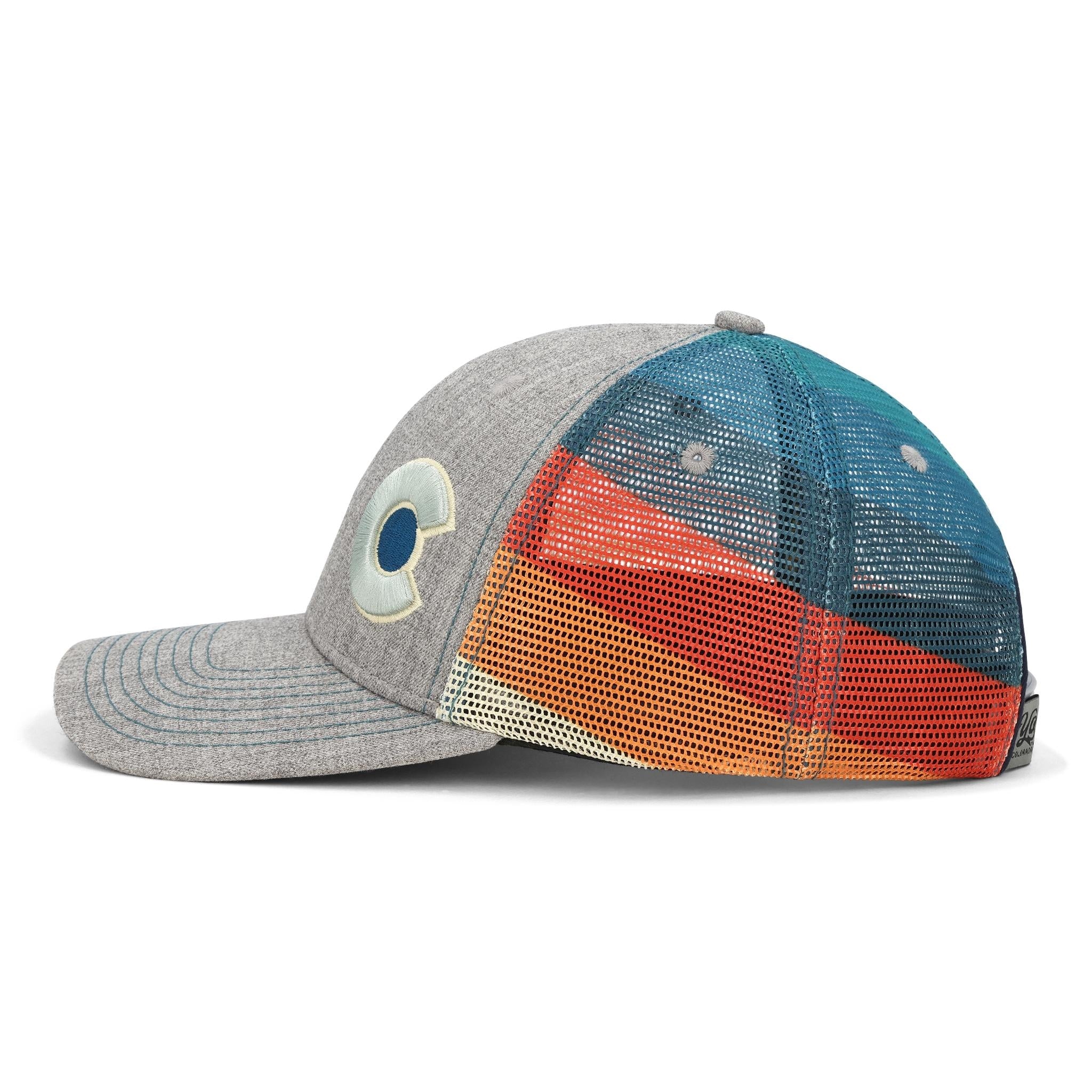 Grey Shoreline Trucker Hat