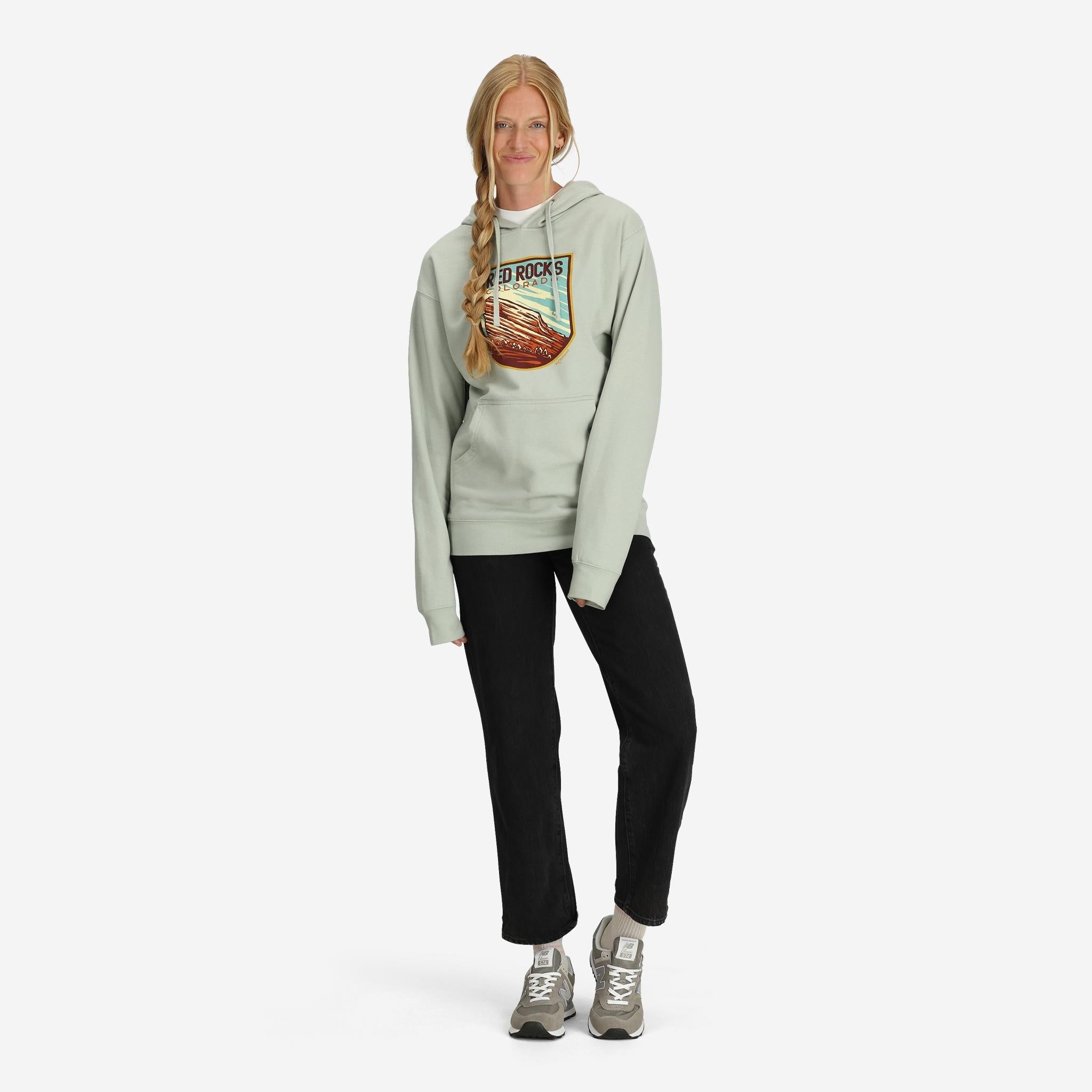 Unisex Red Rocks Colorado Hoodie - Sea Foam