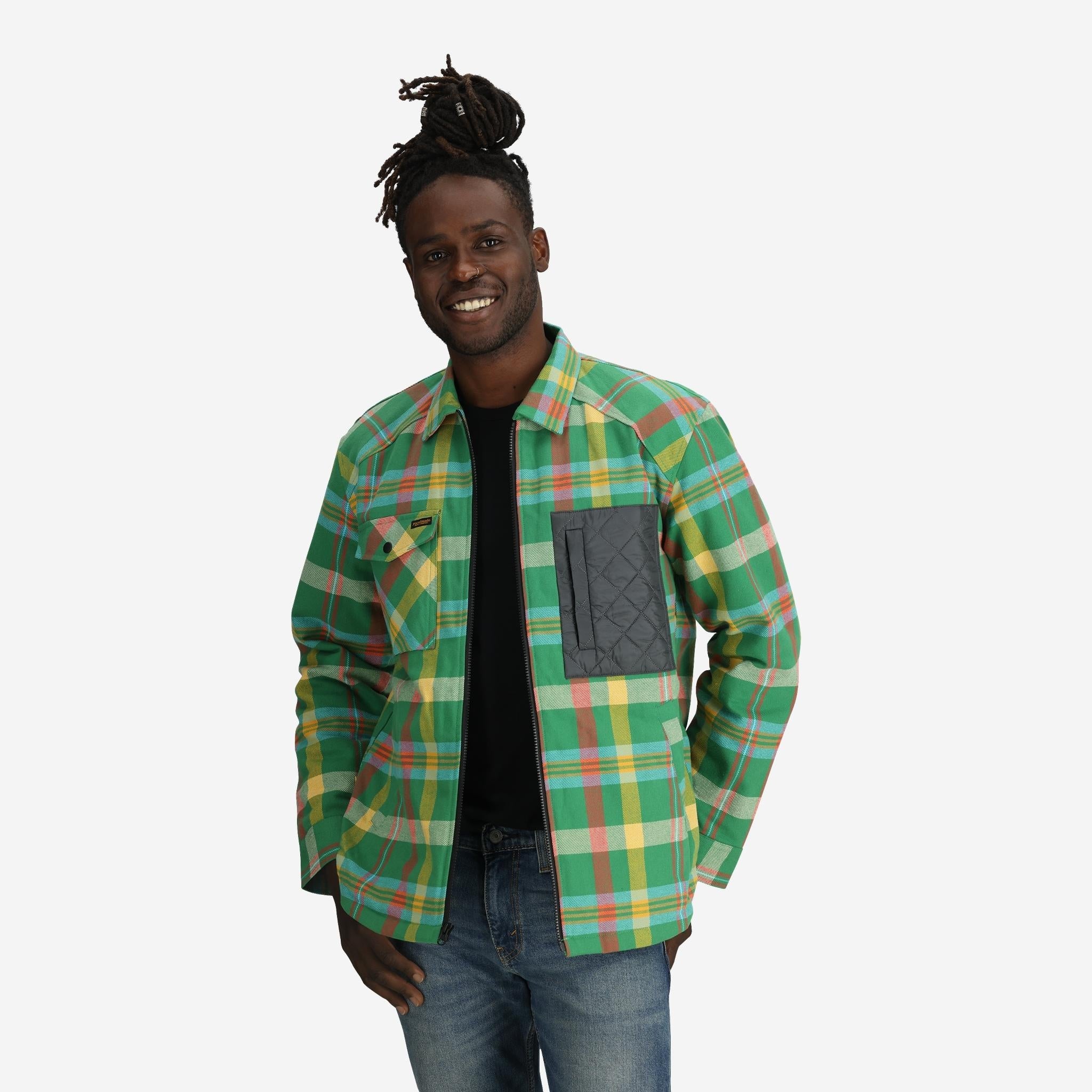 Men's Ryder Insulated Flannel Jacket in Green