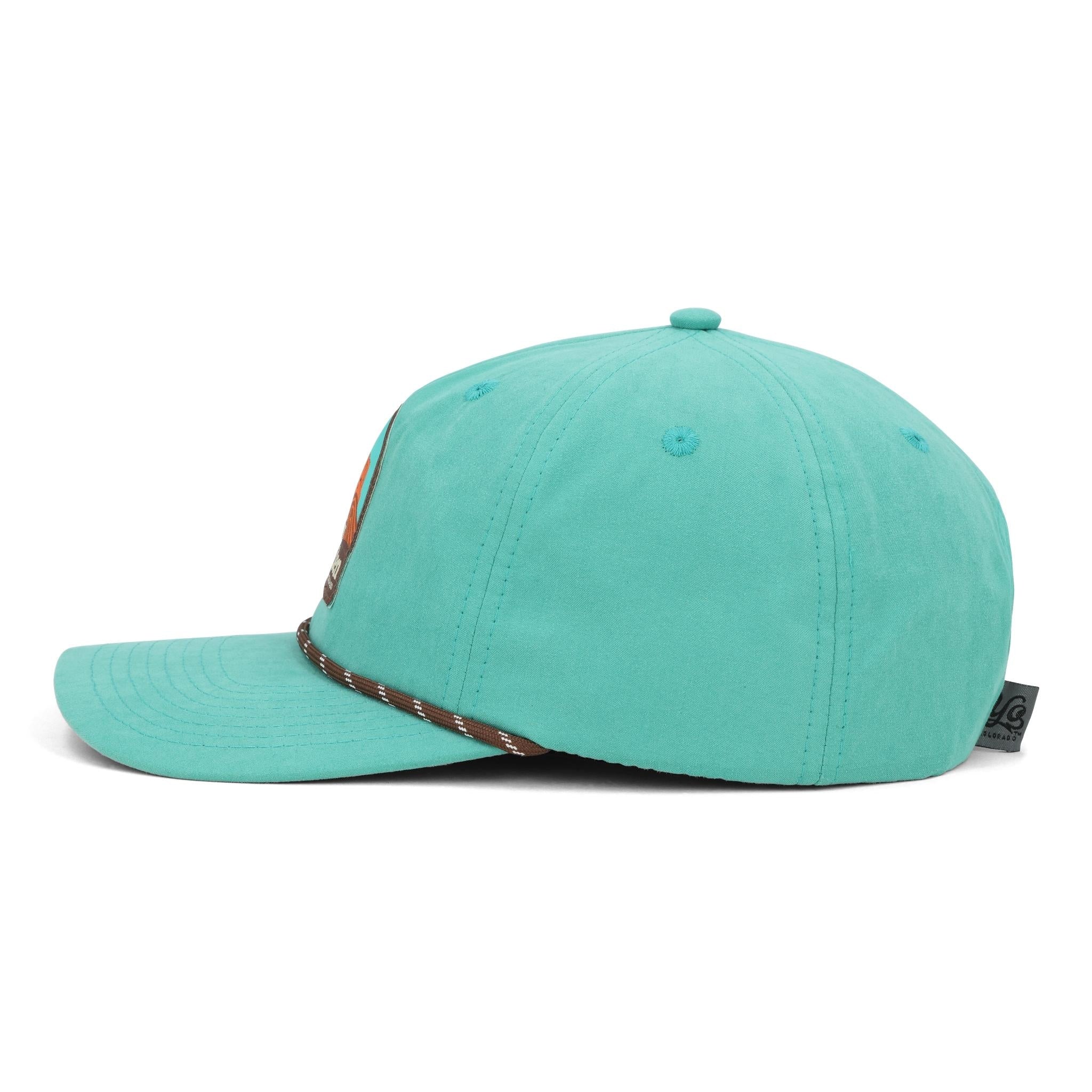 Stay Golden Turquoise Rope Hat