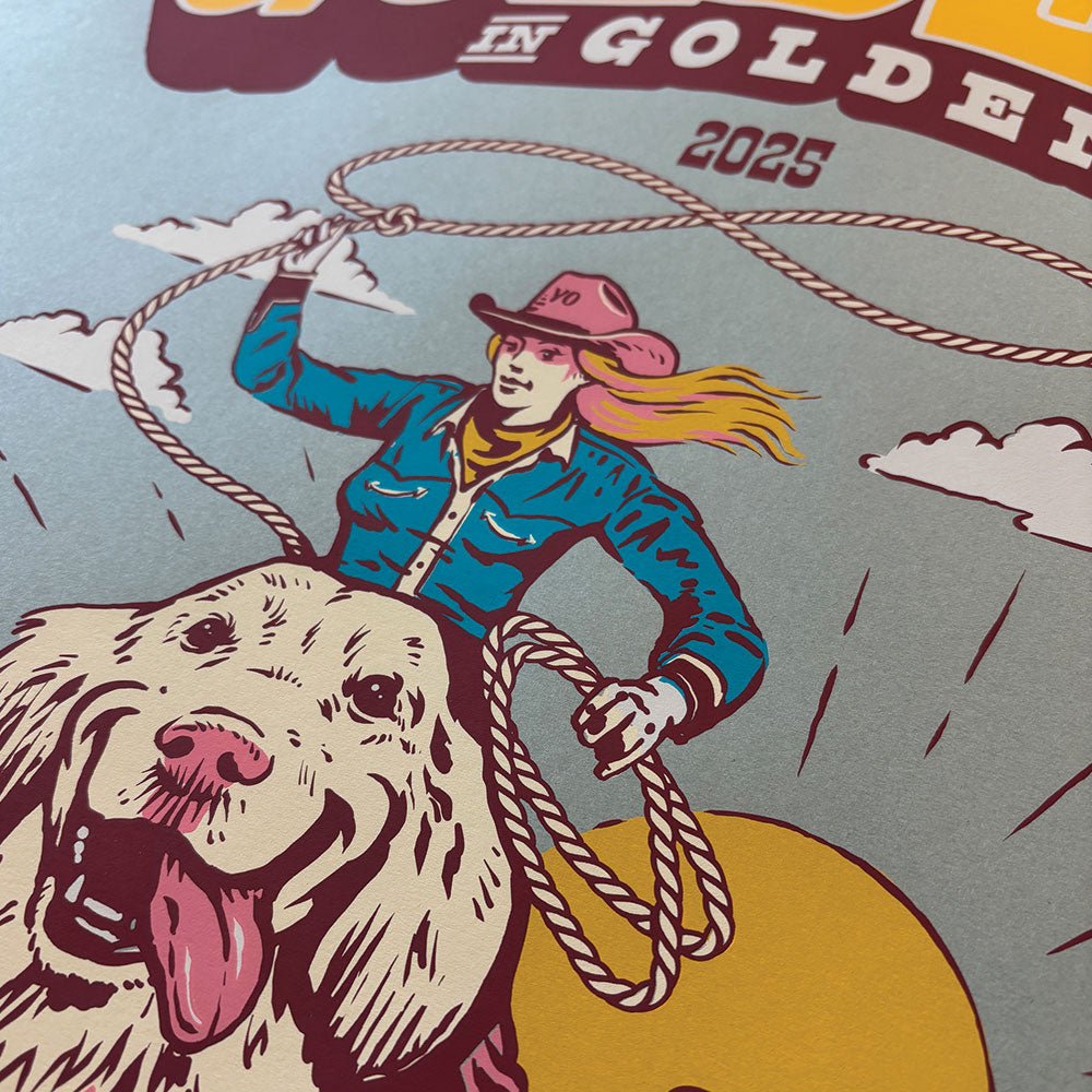 Goldens in Golden 2025 Official Screen Printed Poster