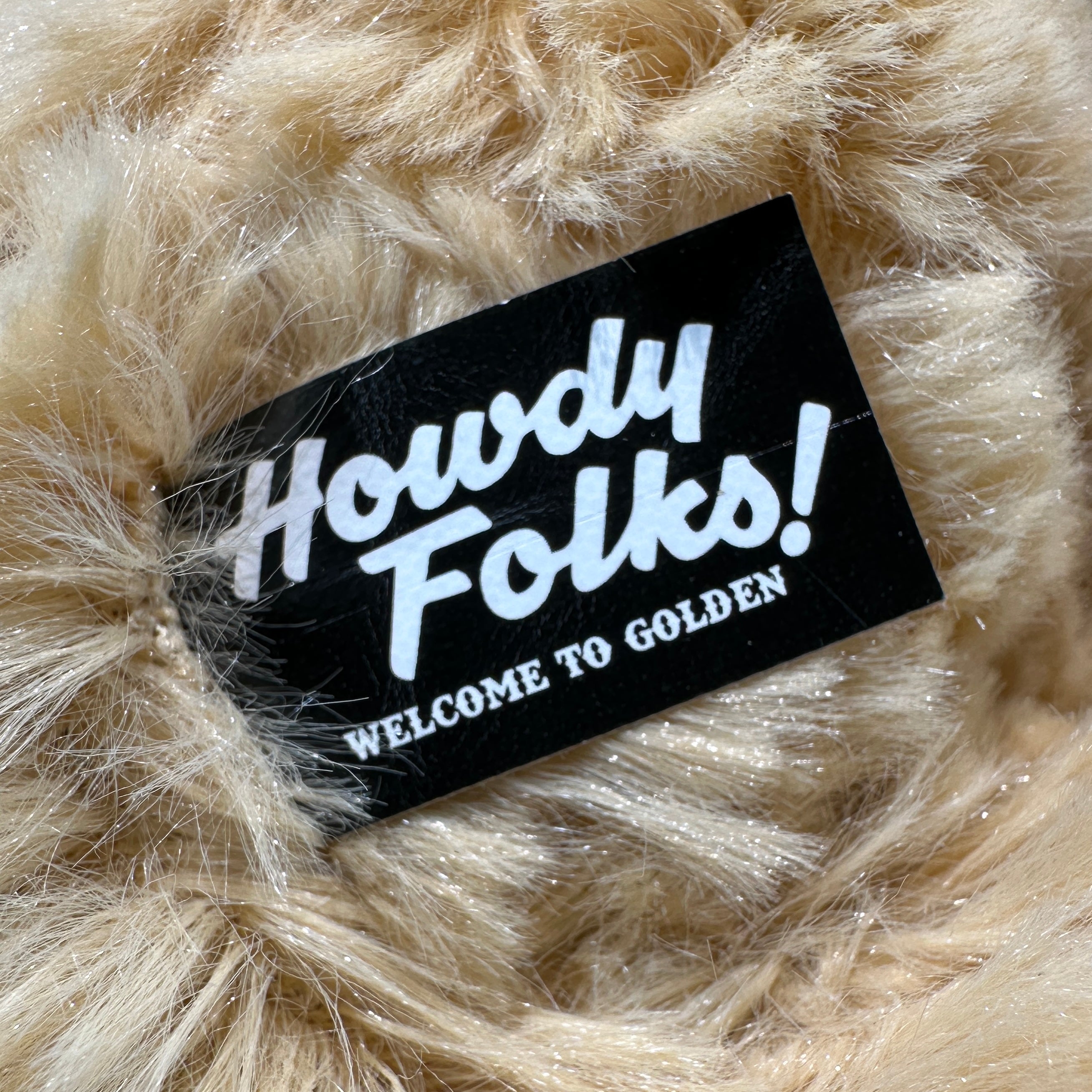 Howdy Folks Golden Retriever Puppy Plush Toy