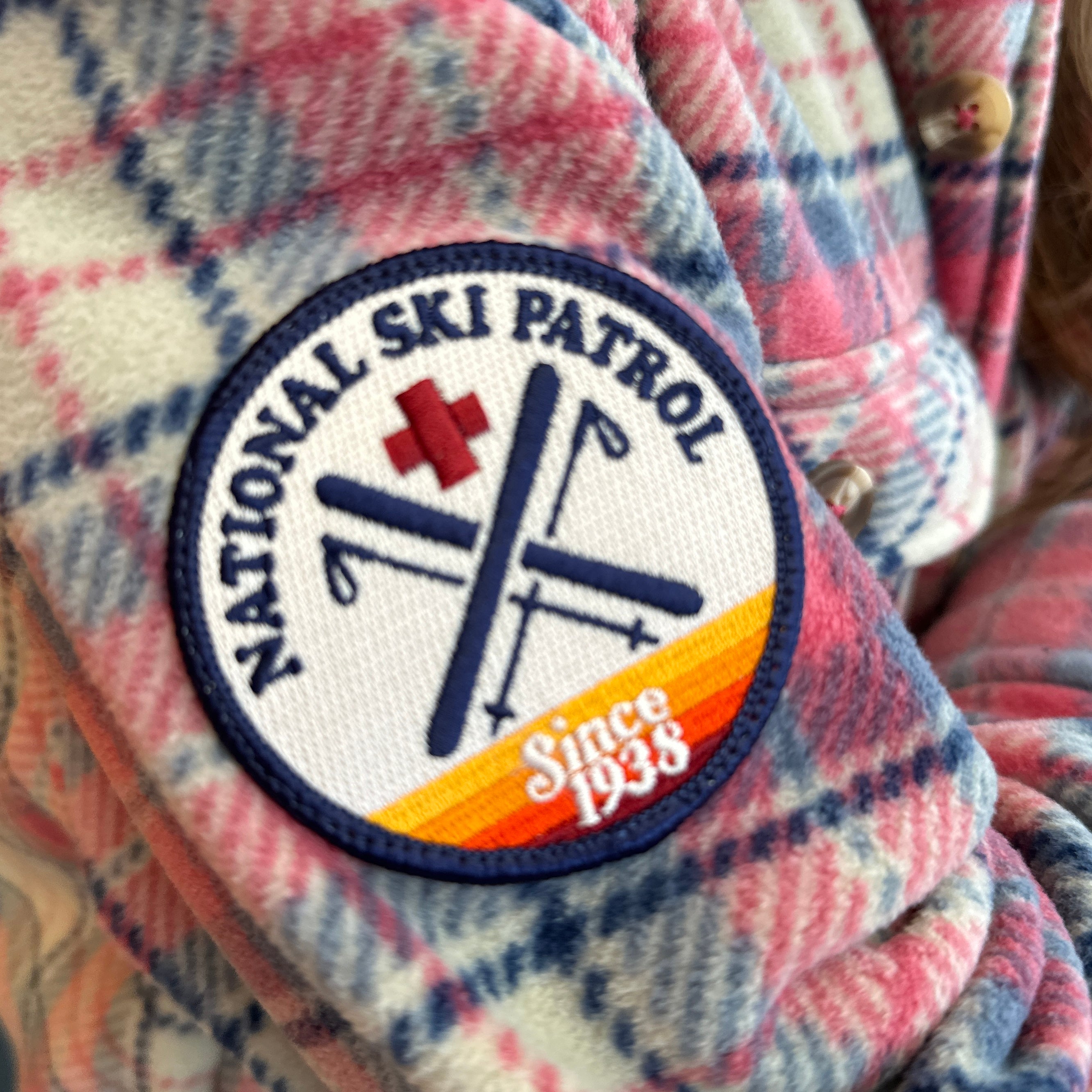 National Ski Patrol Women's Pagosa Plaid Fleece Shirt Jacket