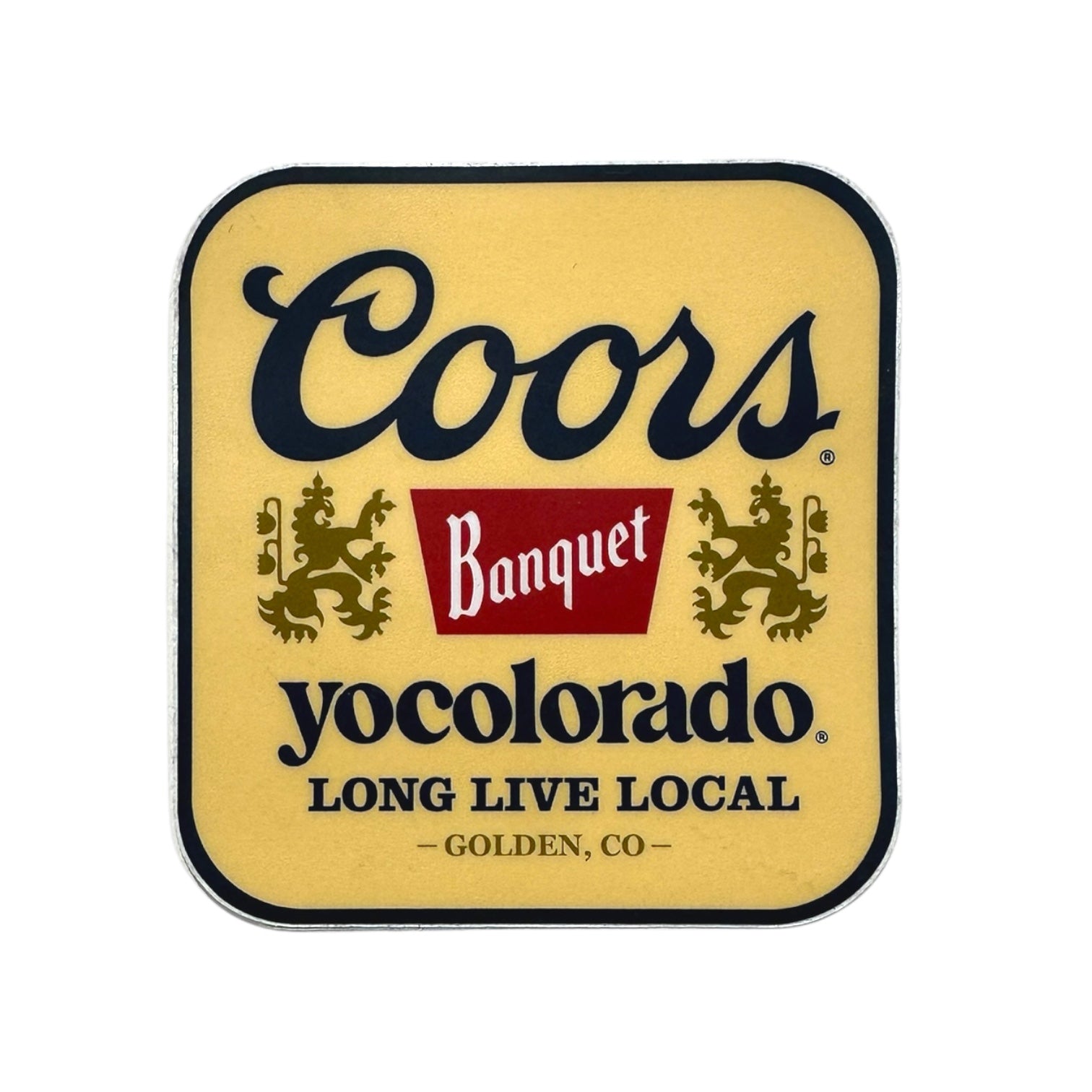 Coors Banquet X YoColorado Official Collab Sticker