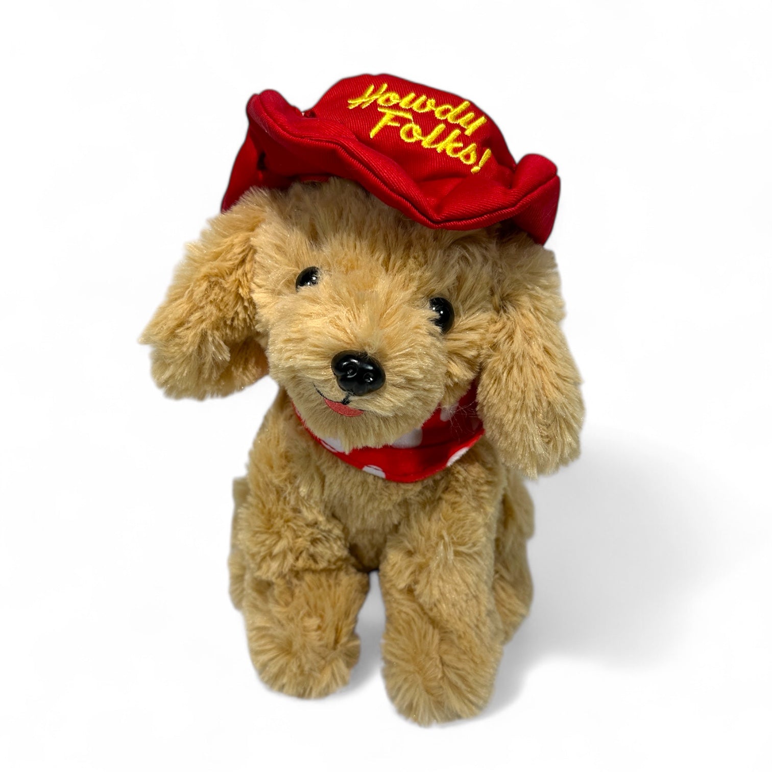 Plush Howdy Folks Golden Retriever Stuffed Dog Puppy