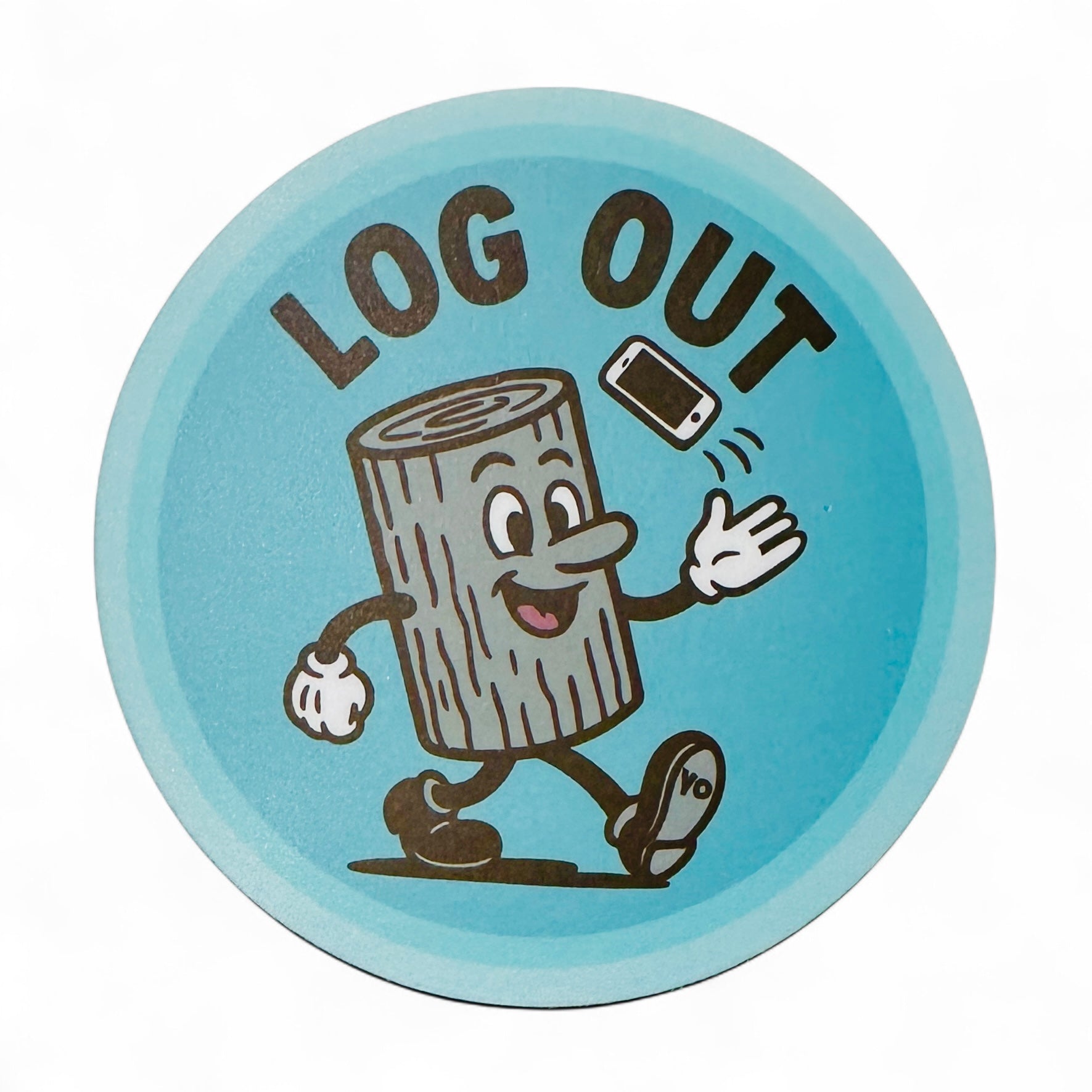 Log Out Sticker