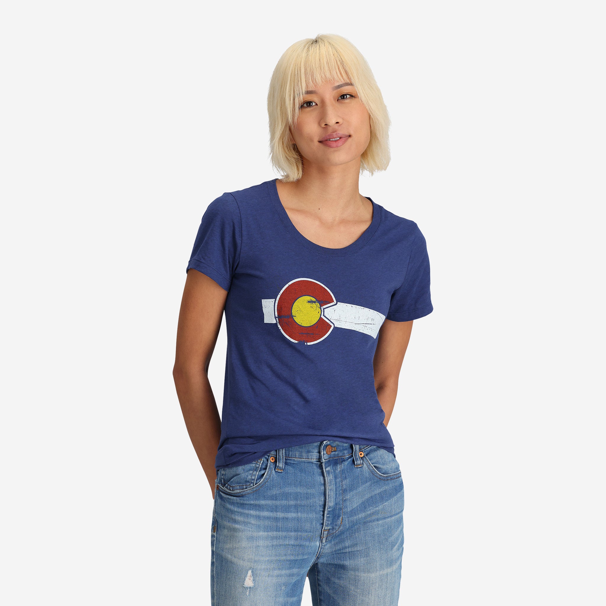 Women's Classic Colorado Flag 'Favorite Fit' T-Shirt