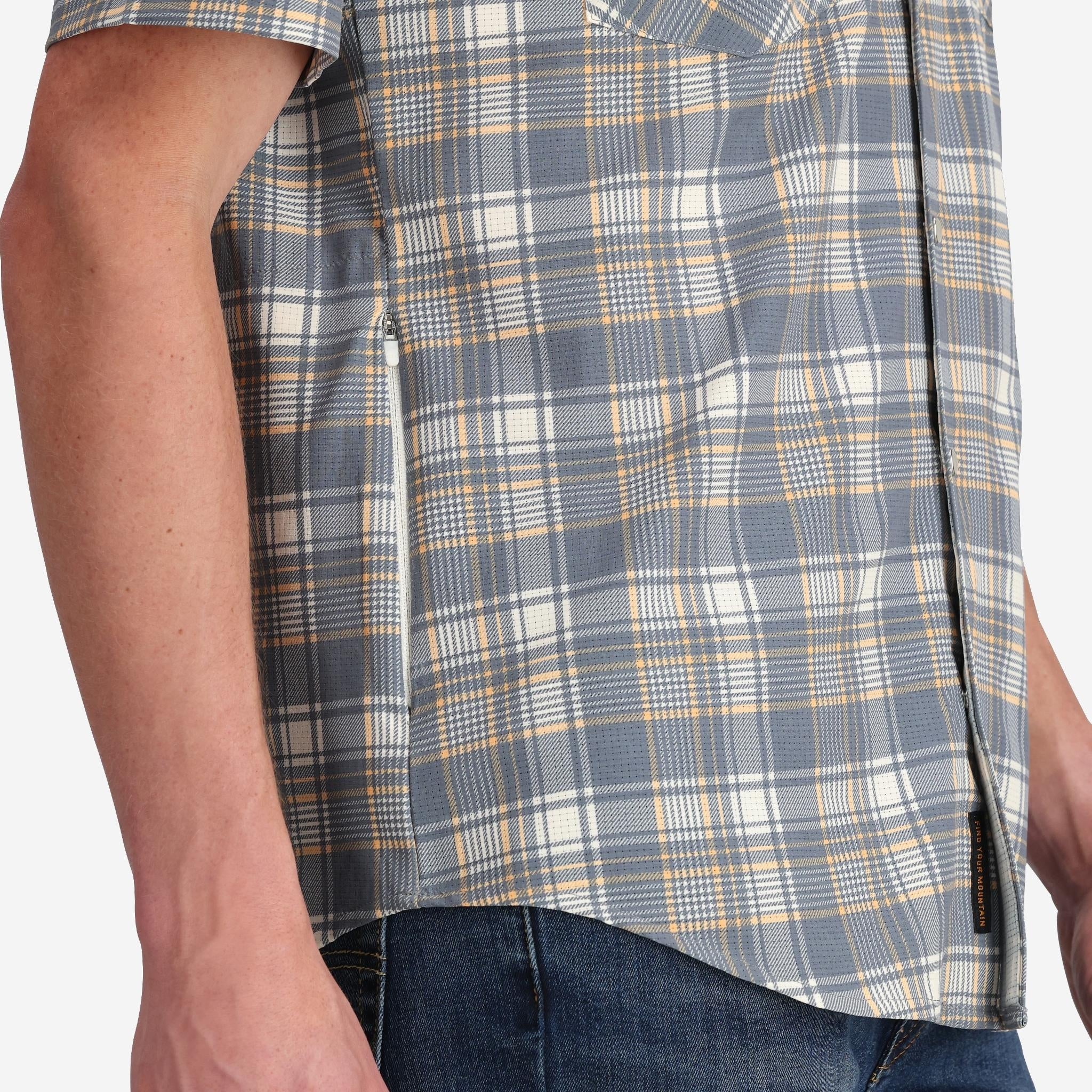 Men's Western Plaid Tech Shirt