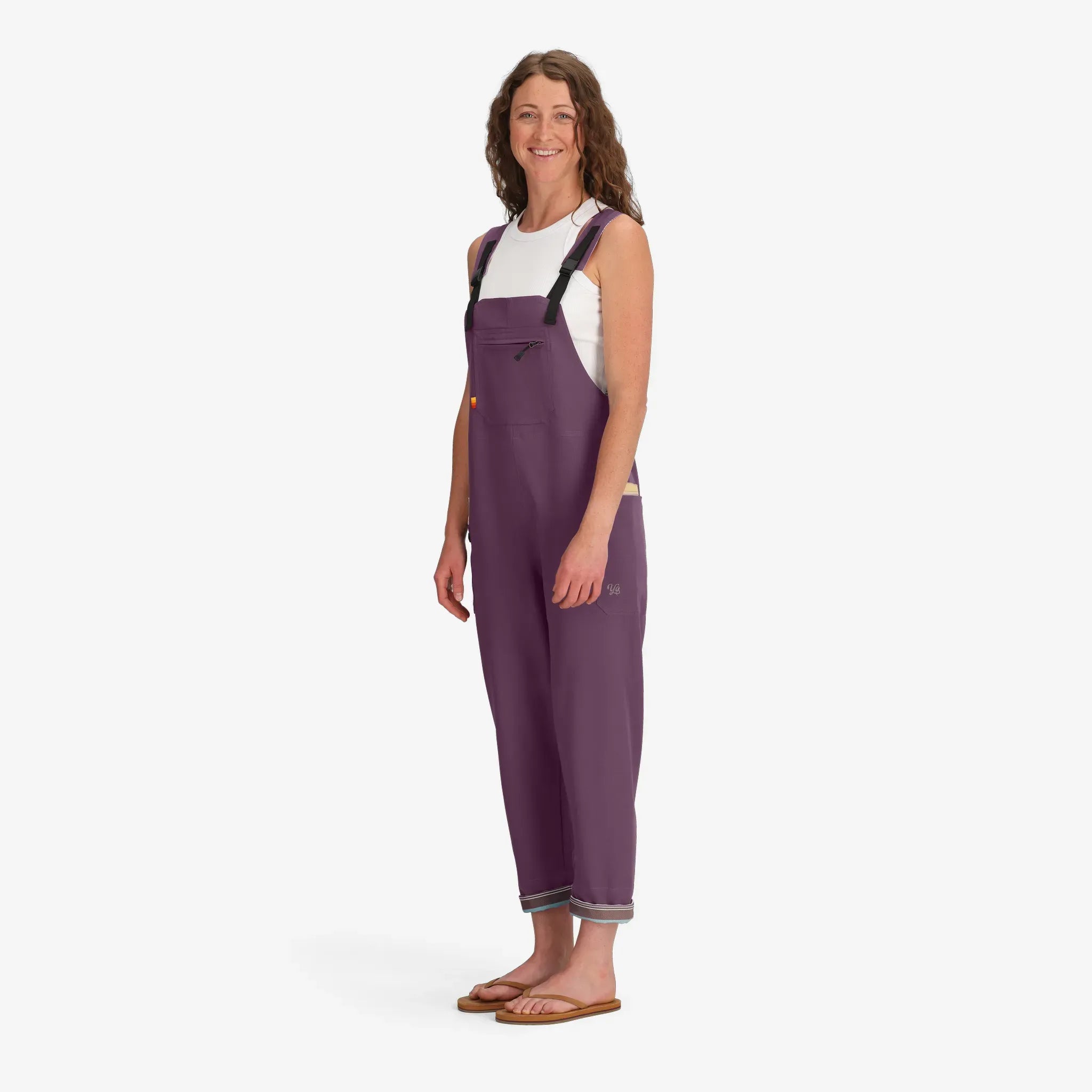 Women's Boardwalk All Day Overalls in Faded Purple