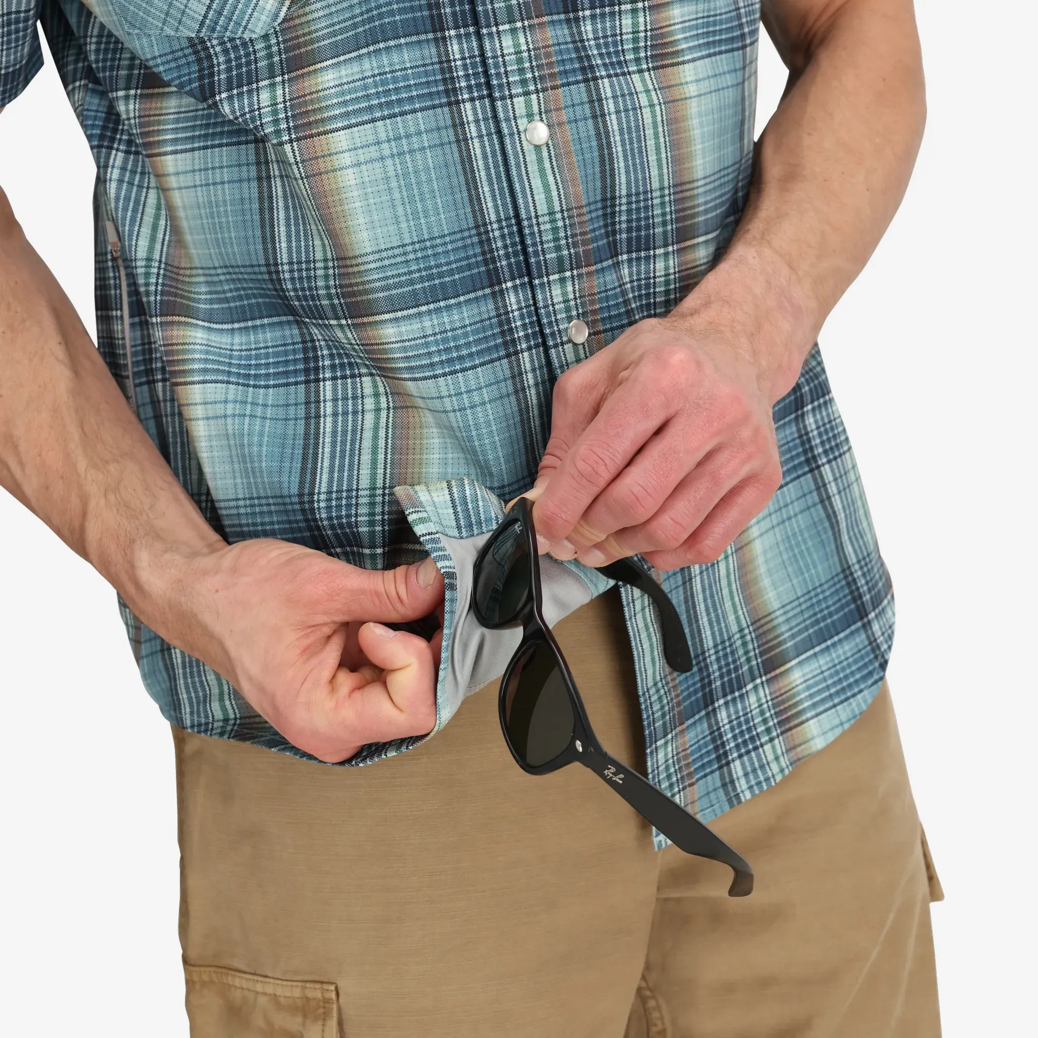Men's Western Plaid Tech Shirt - RECYCLED