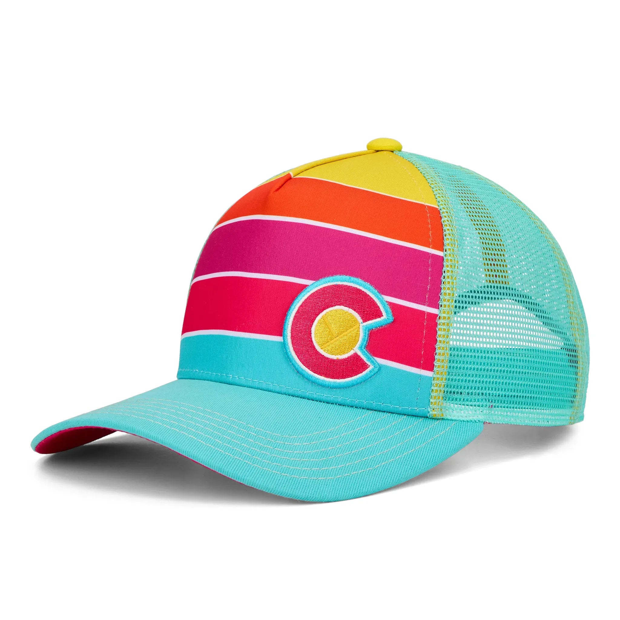 Turquoise Lake Fader Trucker Hat
