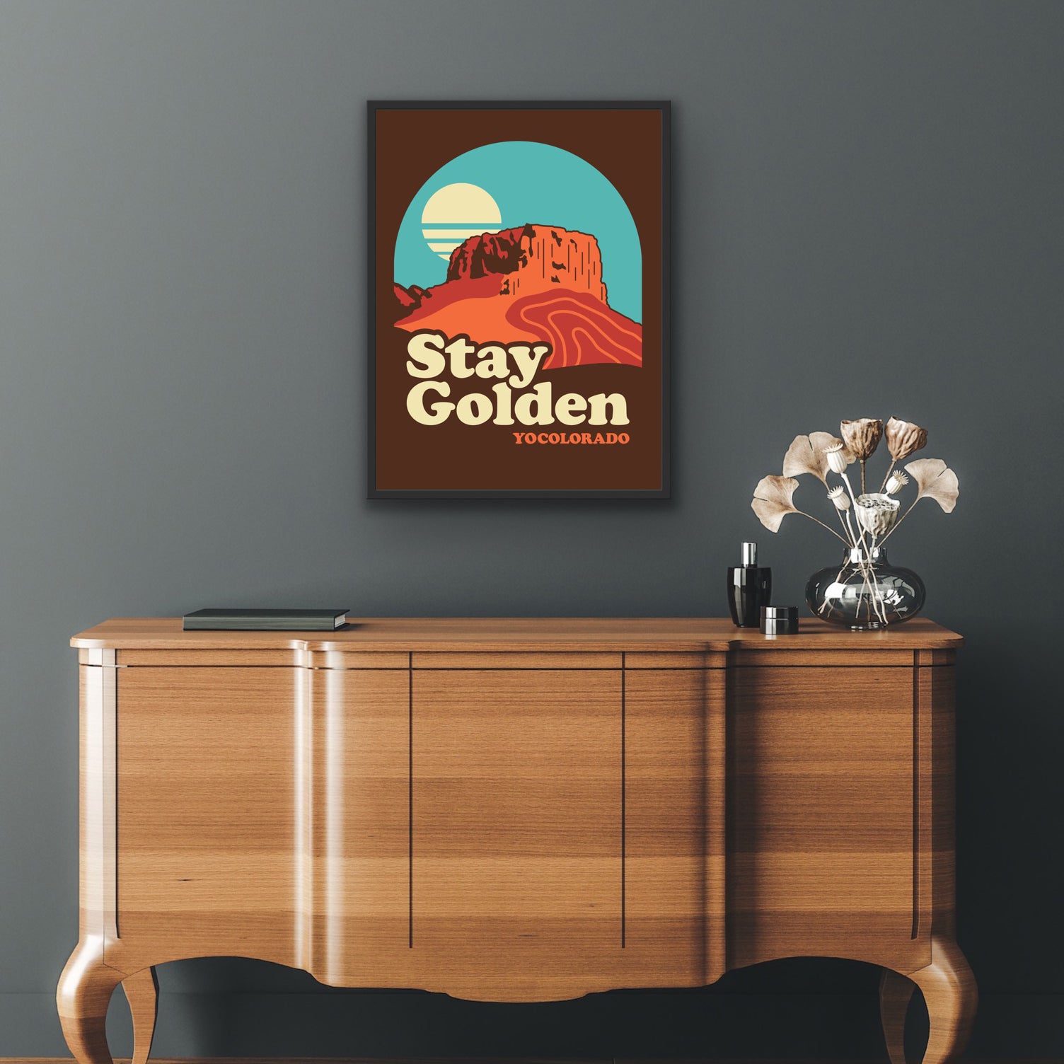 Stay Golden Screen Printed Poster