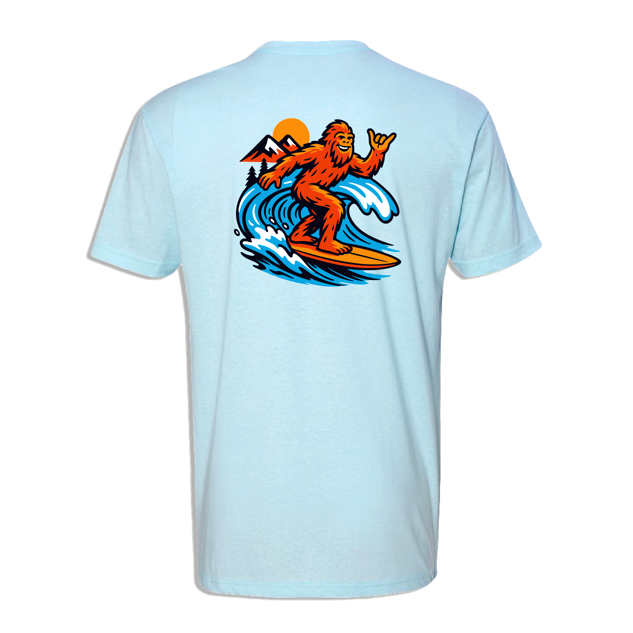 Sasquatch Surfer Unisex T-Shirt