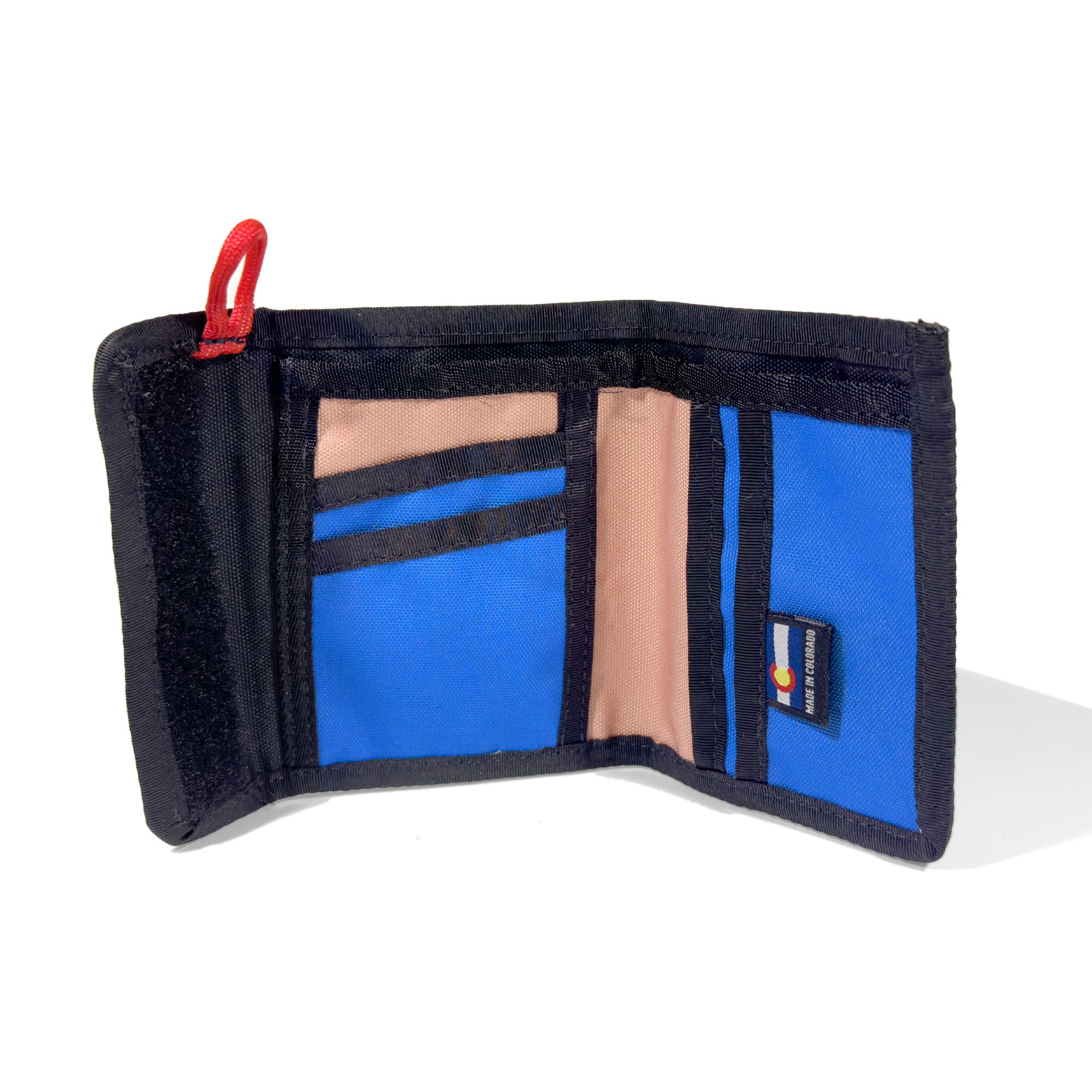 The Summit Wallet Upcycled Trifold Velcro Wallet