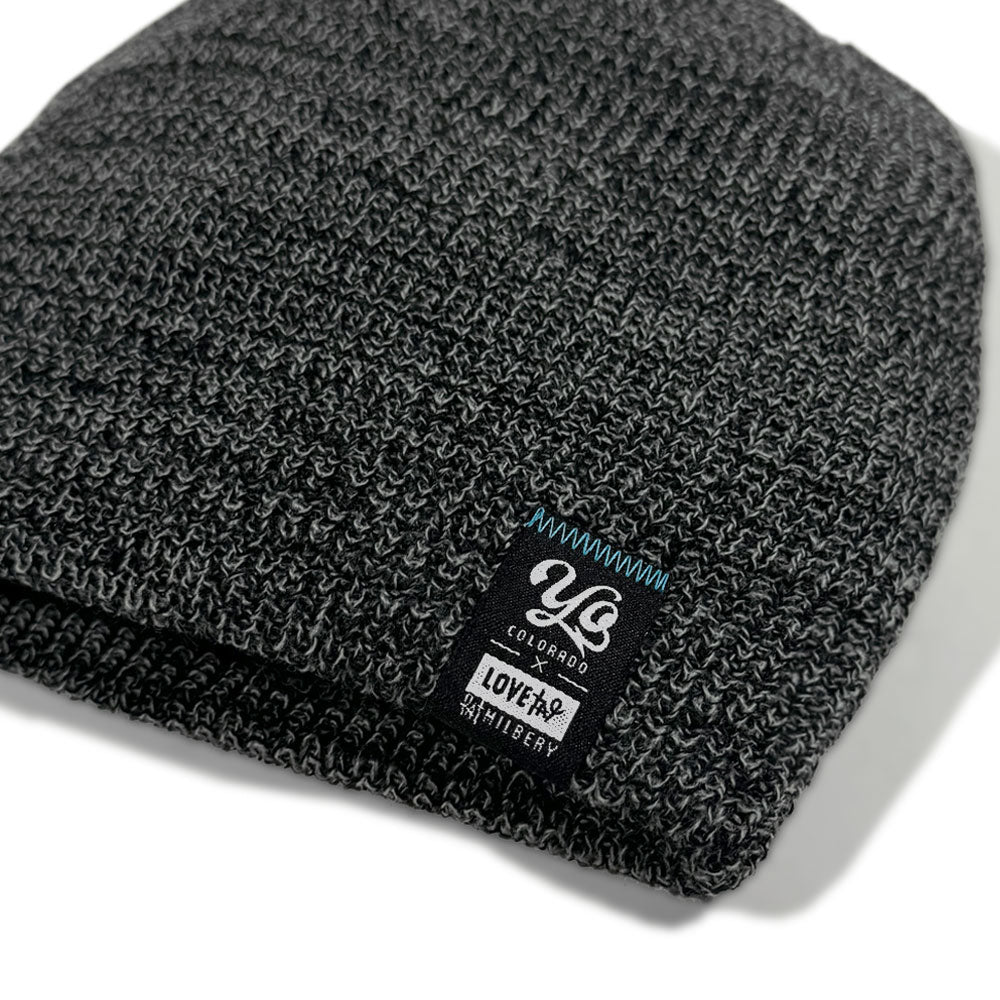 Open Hearts Collection Heather Black Beanie - LIMITED EDITION