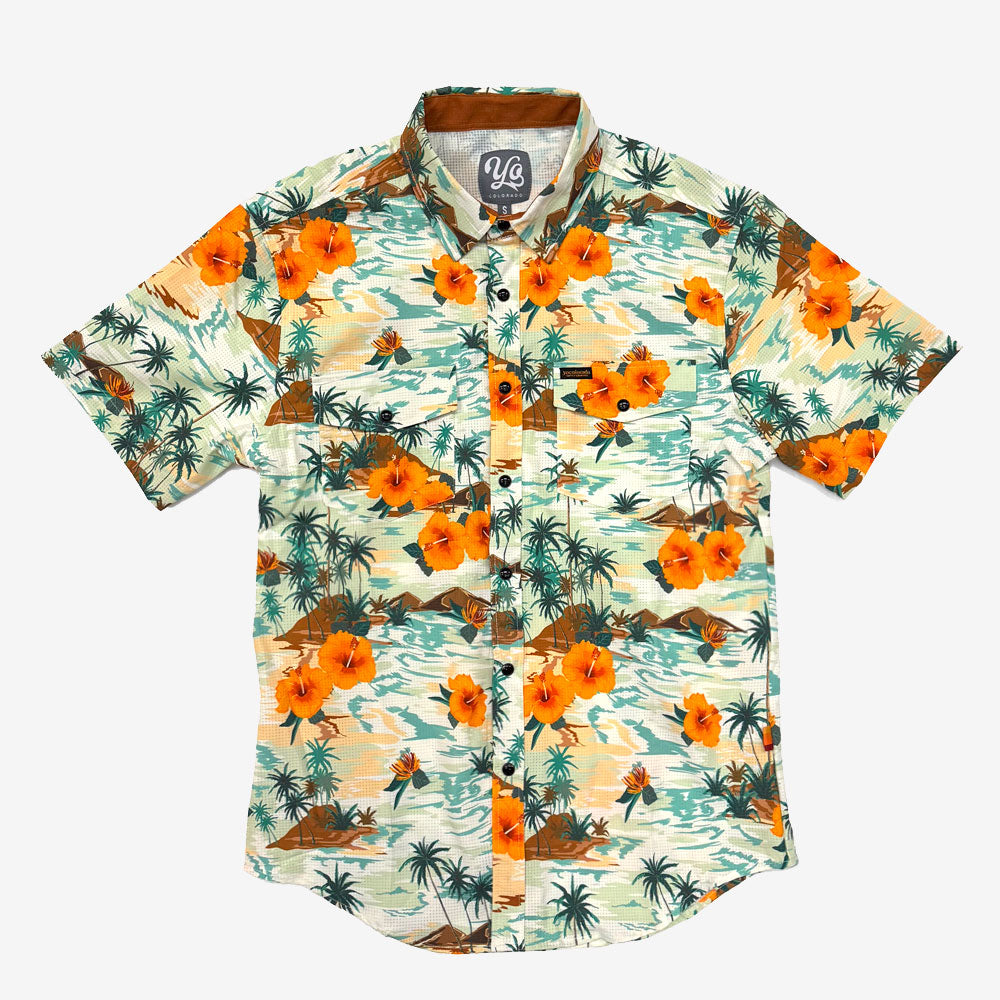 Men's Enduro Aloha Hawaiian Tech Shirt