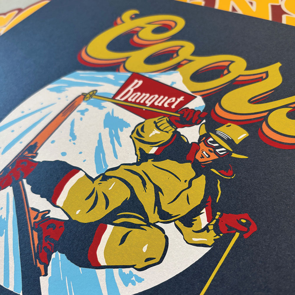 Coors X Yo Banquet on the Slopes Official Screen Printed Poster