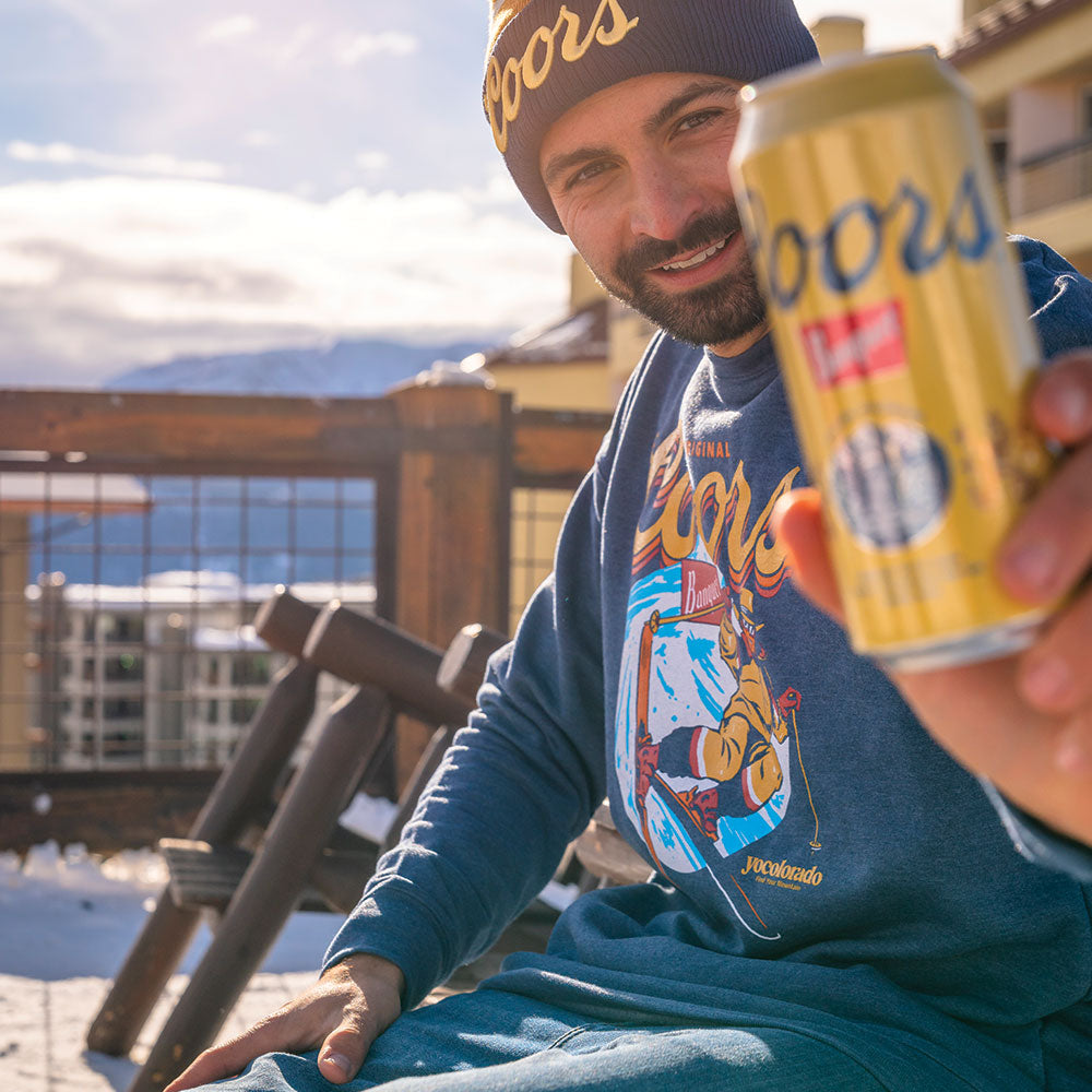 Coors Banquet On The Slopes Crew Neck Sweatshirt - LIMITED EDITION