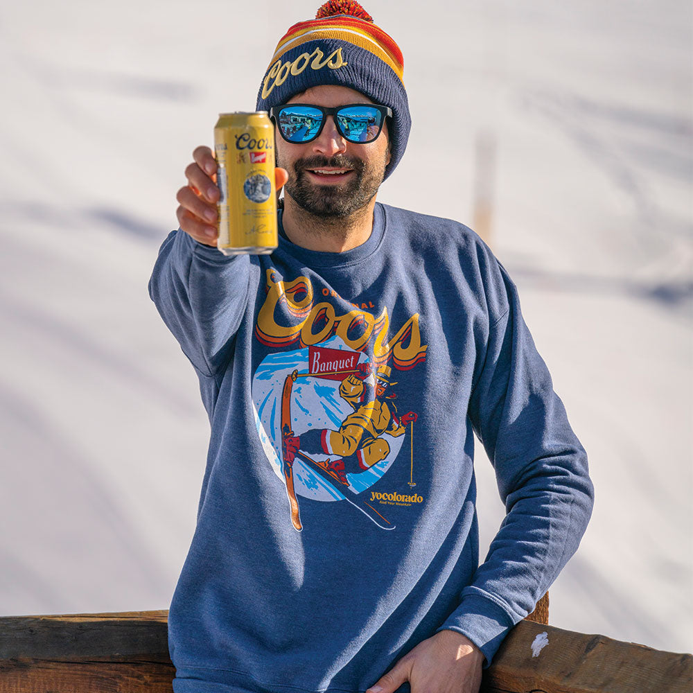 Coors Banquet On The Slopes Crew Neck Sweatshirt - LIMITED EDITION