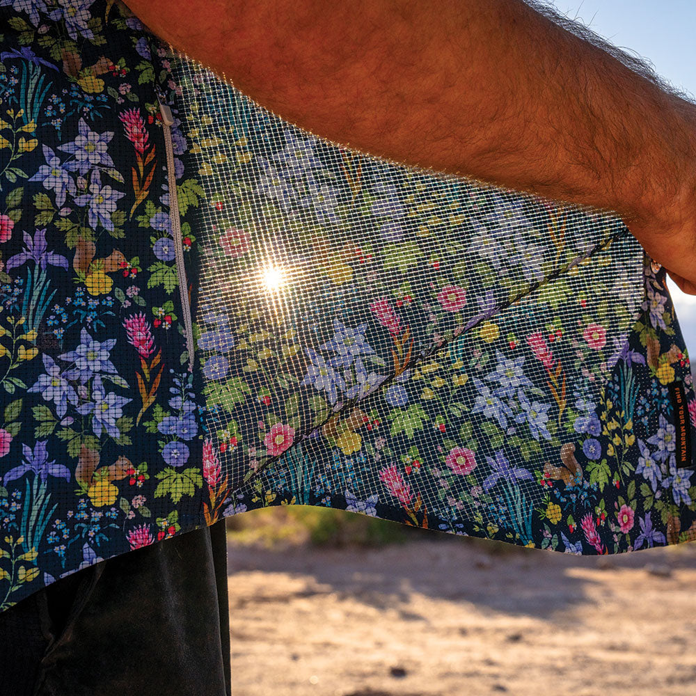 Men's Western Floral Tech Shirt - RECYCLED
