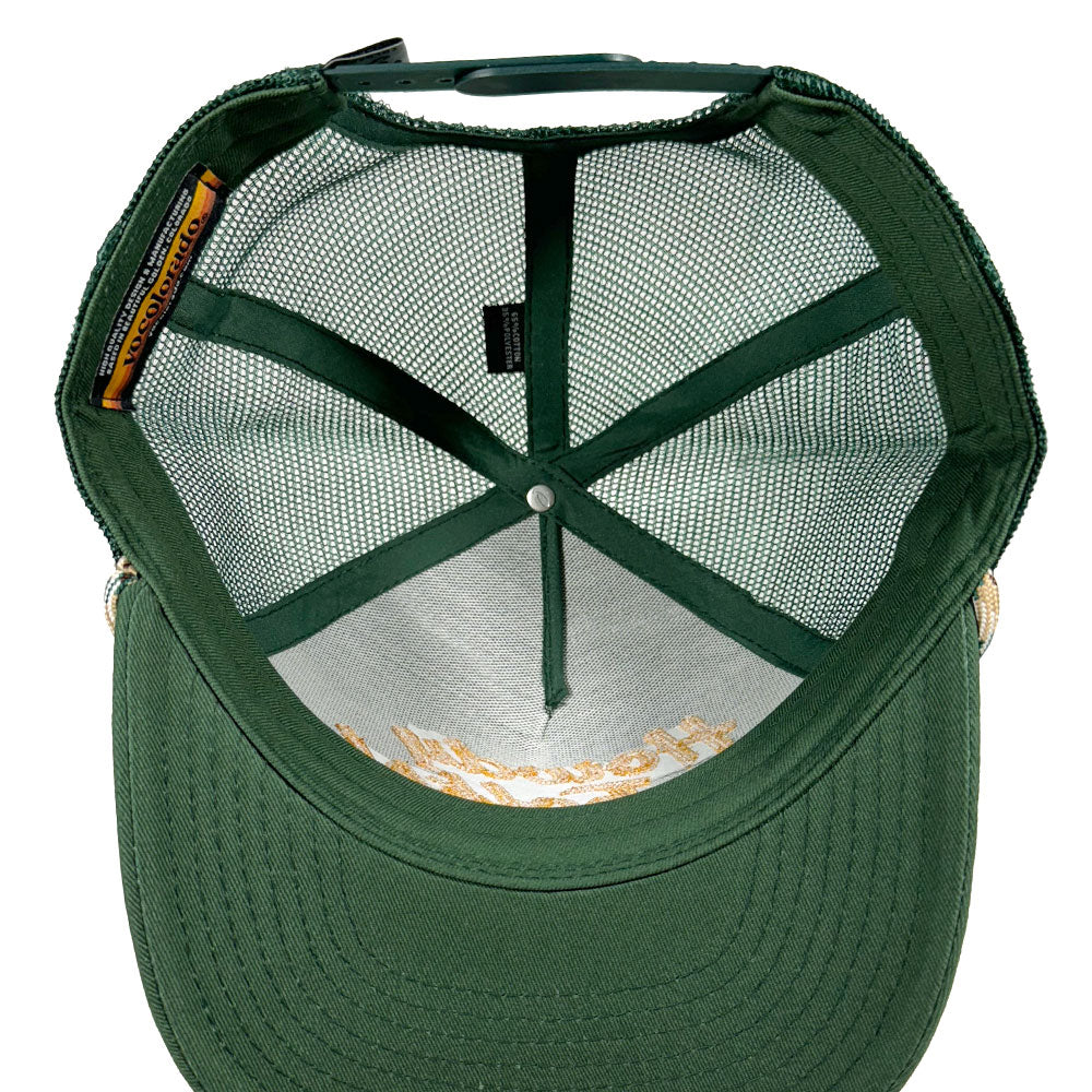 Howdy Golden Green Trucker Hat