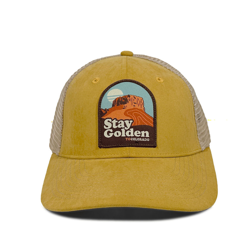 Stay Golden Gold Trucker Hat