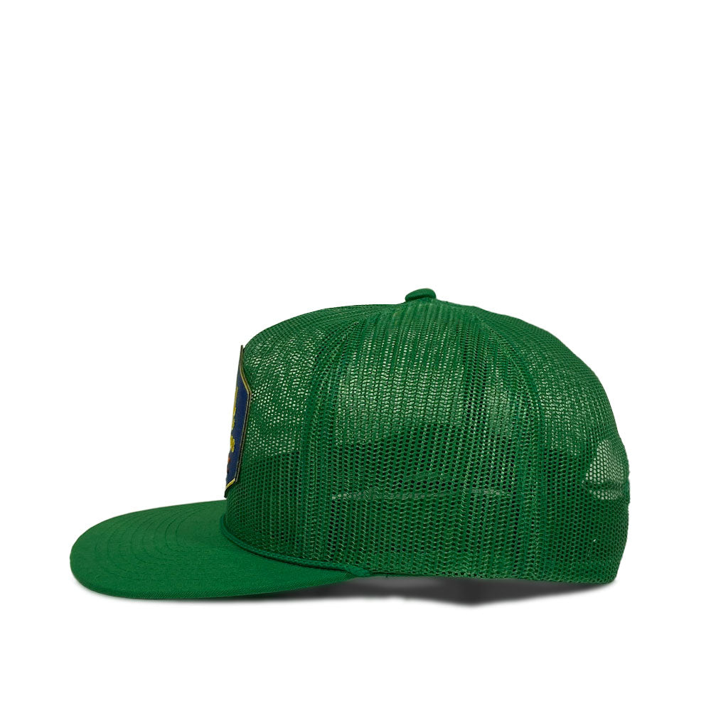 GREEN MESH FLAP CAP