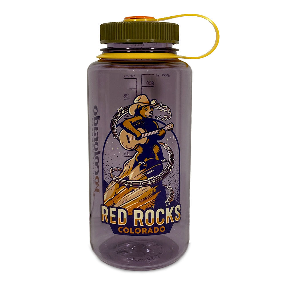 Red Rocks Bear Melody Nalgene Water Bottle