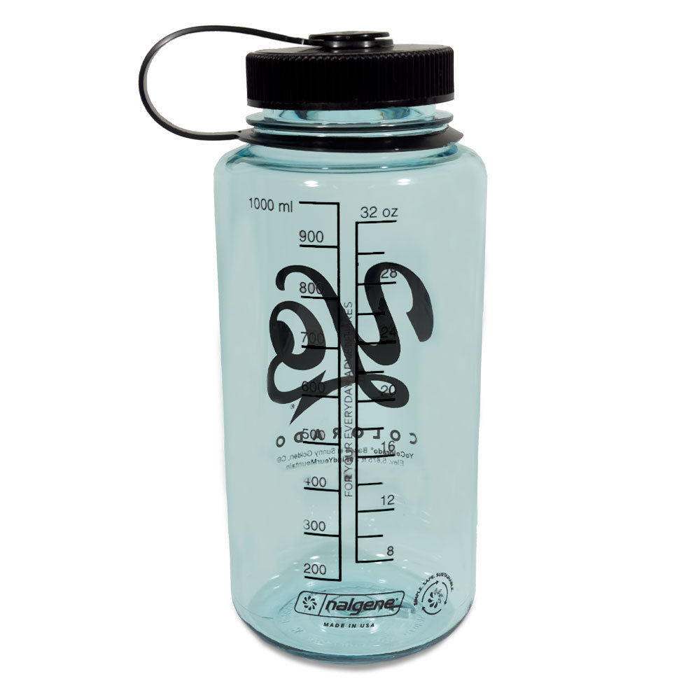 Yo Bolt Logo Black Nalgene Water Bottle