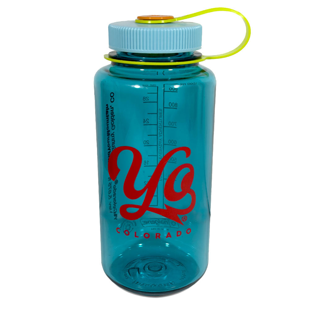 Yo Bolt Logo Blue Nalgene Water Bottle