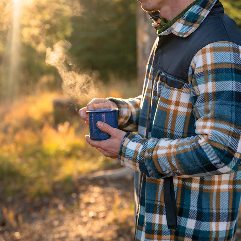 Men's Nomad Fleece Snap Jacket - Plaid