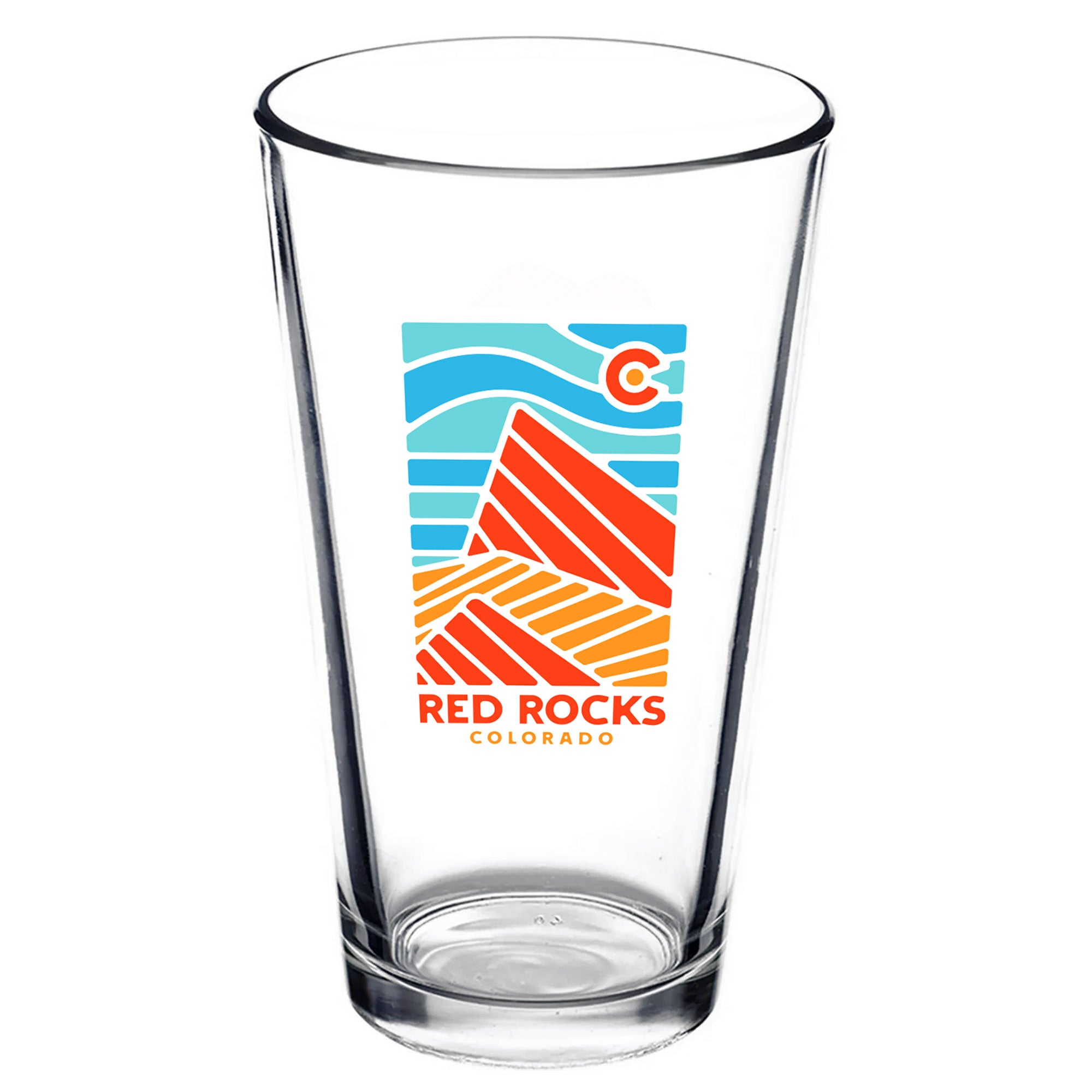 Red Rocks Sky Pint Glass