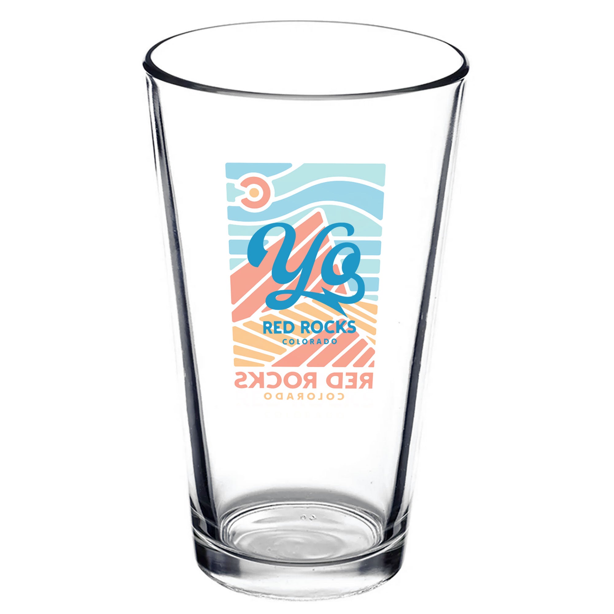 Red Rocks Sky Pint Glass