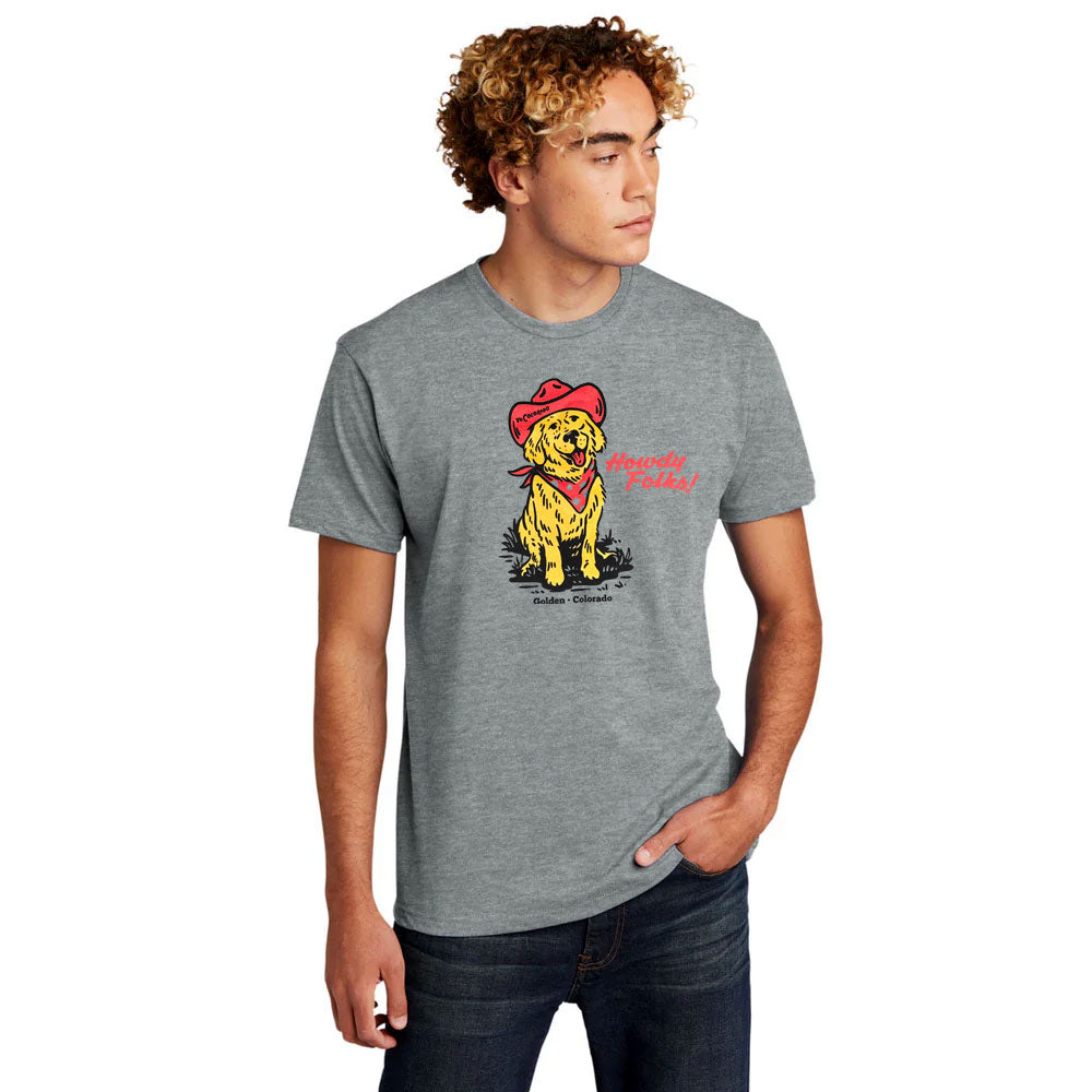 Unisex Golden Dog Days T-Shirt - Grey