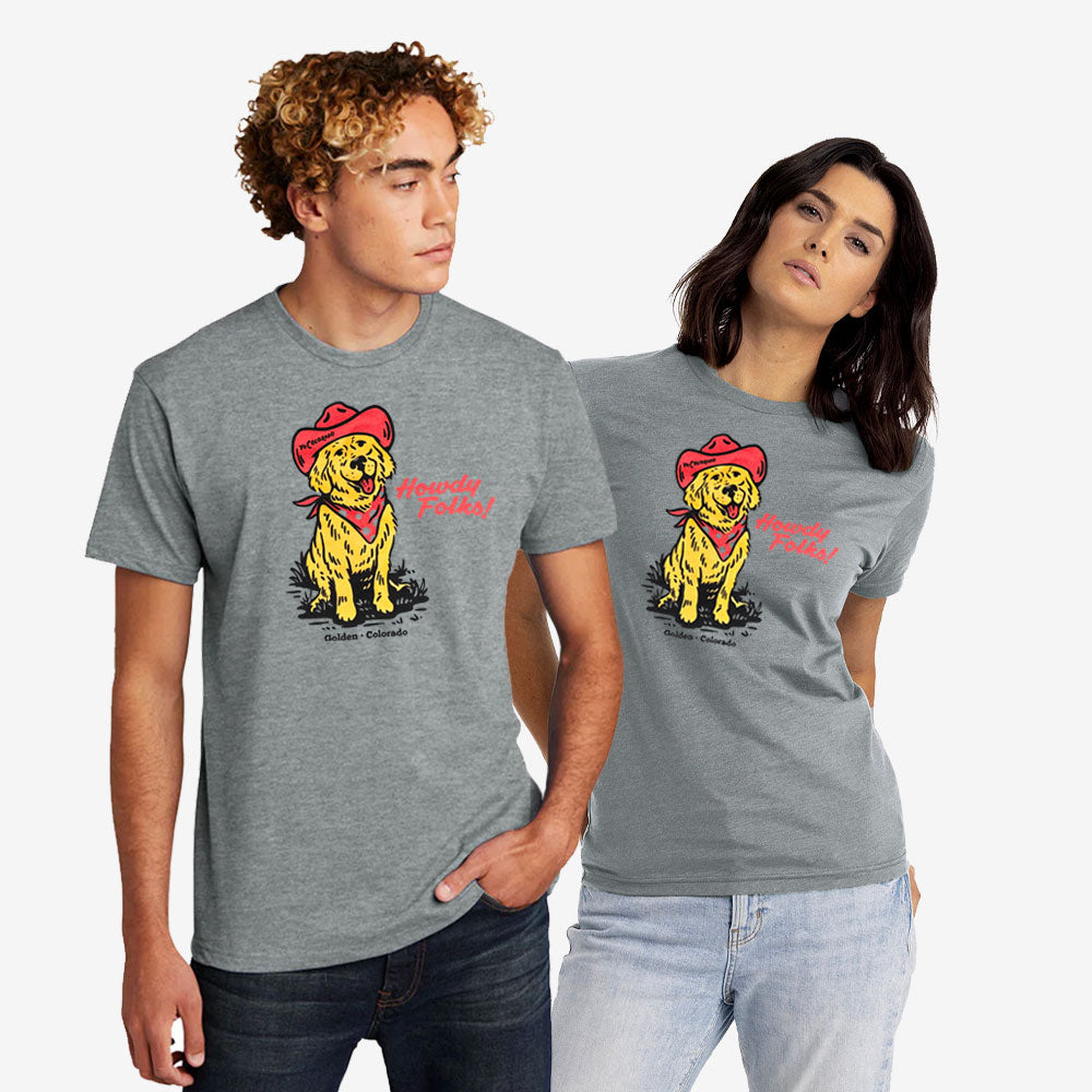 Unisex Golden Dog Days T-Shirt - Grey