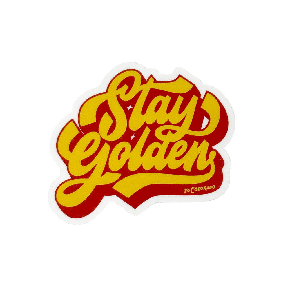 Stay Golden Retro Sticker