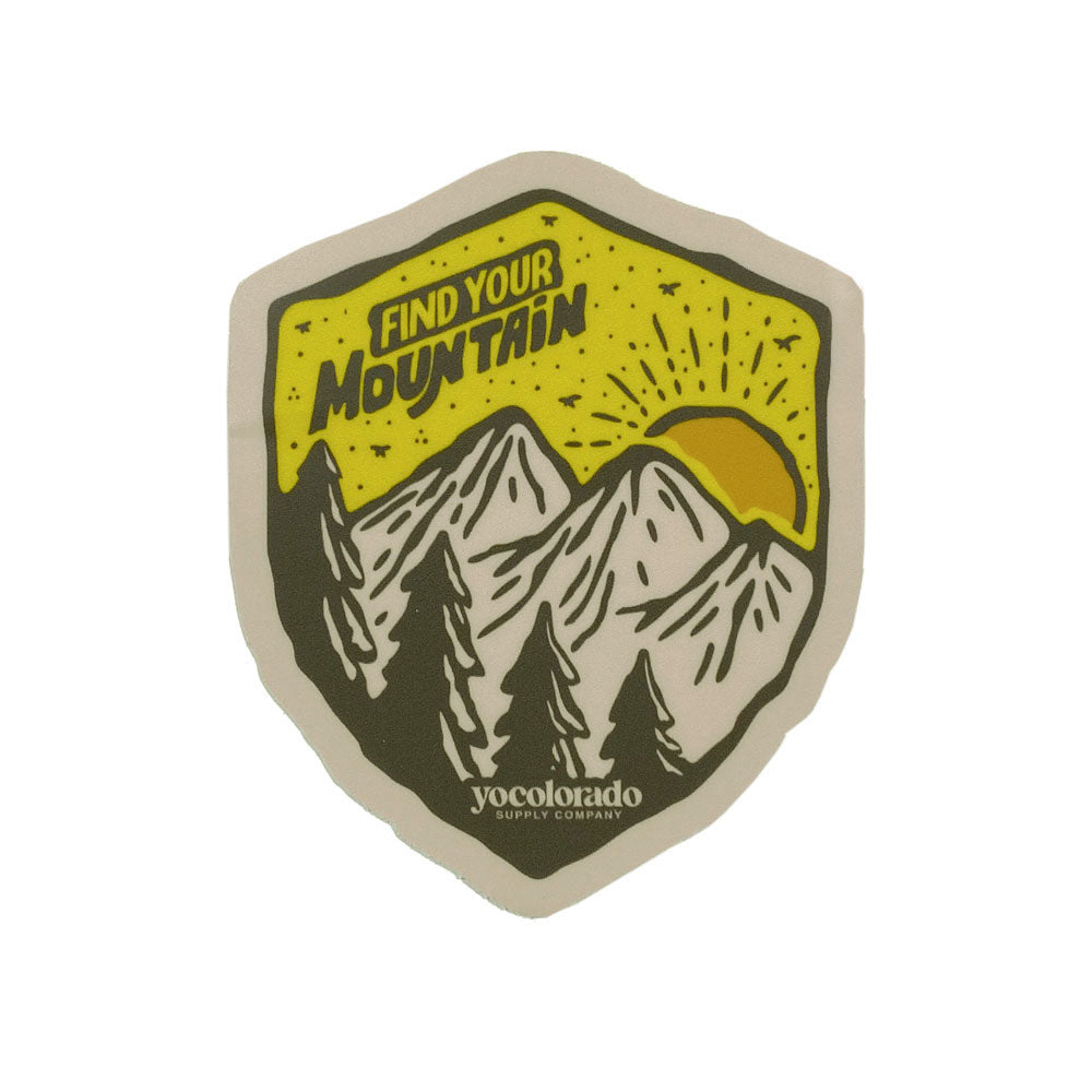Find Your Mountain Arrow Sticker