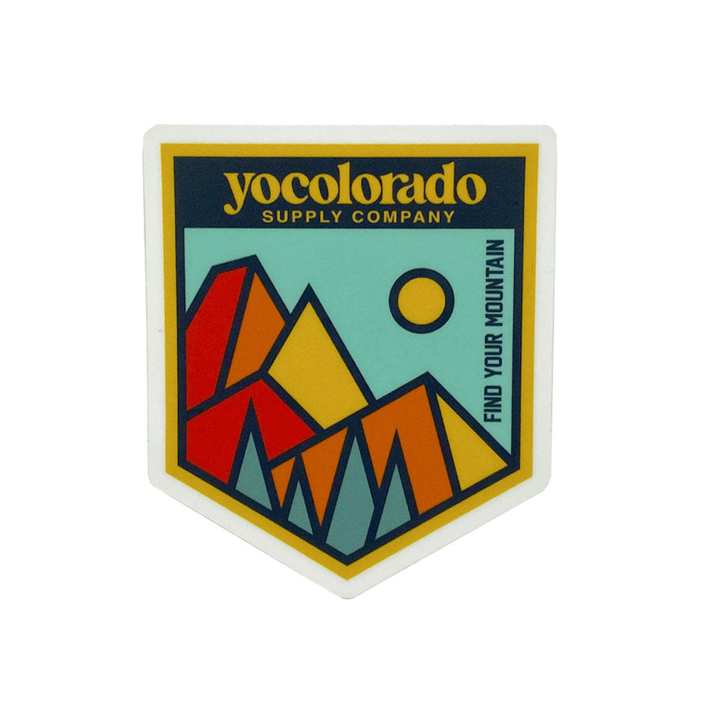 Geo Mountain Sticker