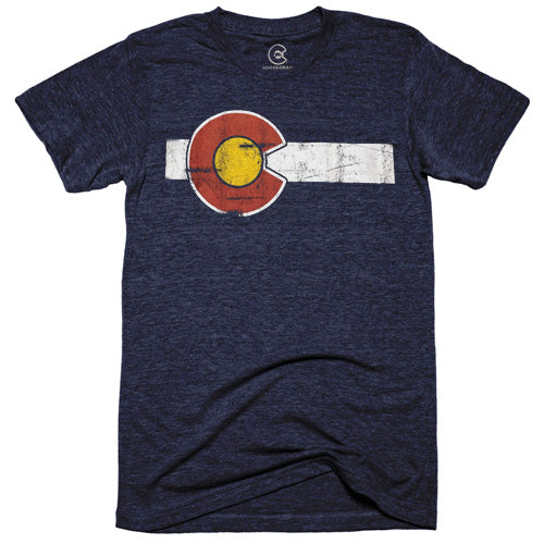Unisex Classic Colorado Flag Navy T-Shirt
