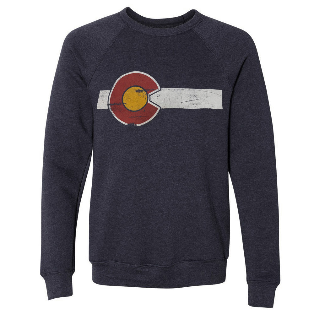 Unisex Classic Colorado Flag Crew Neck Sweatshirt