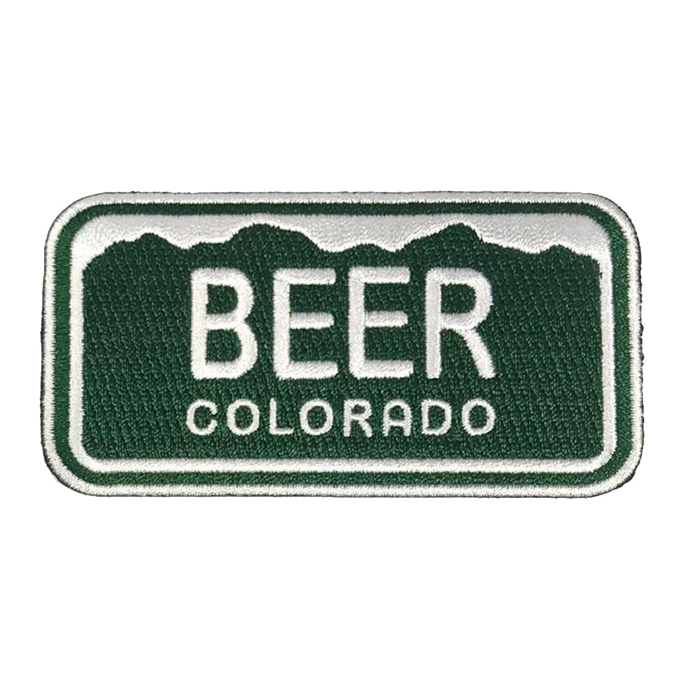 Colorado License Plate Beer Patch