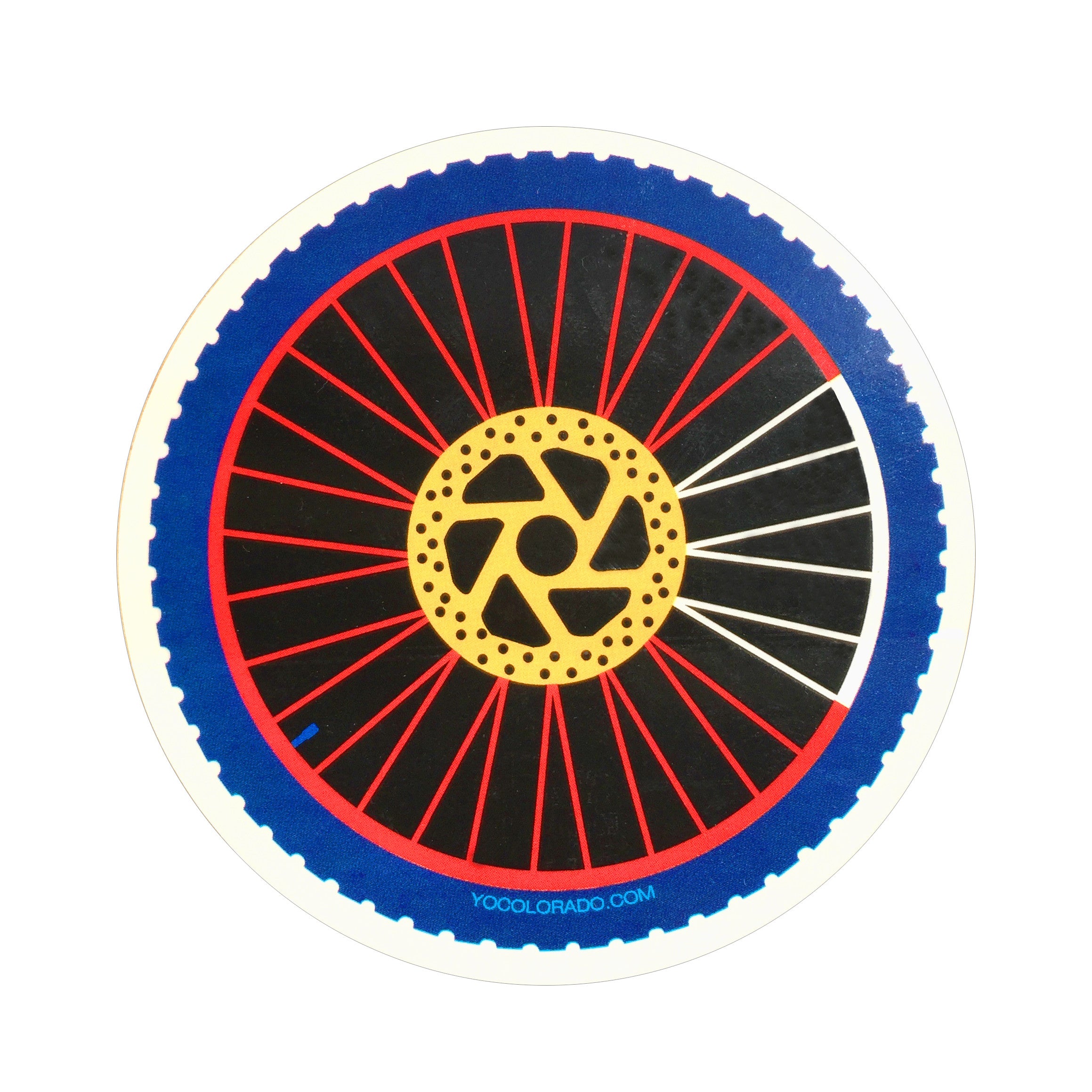 Colorado Mountain Bike Wheel Sticker